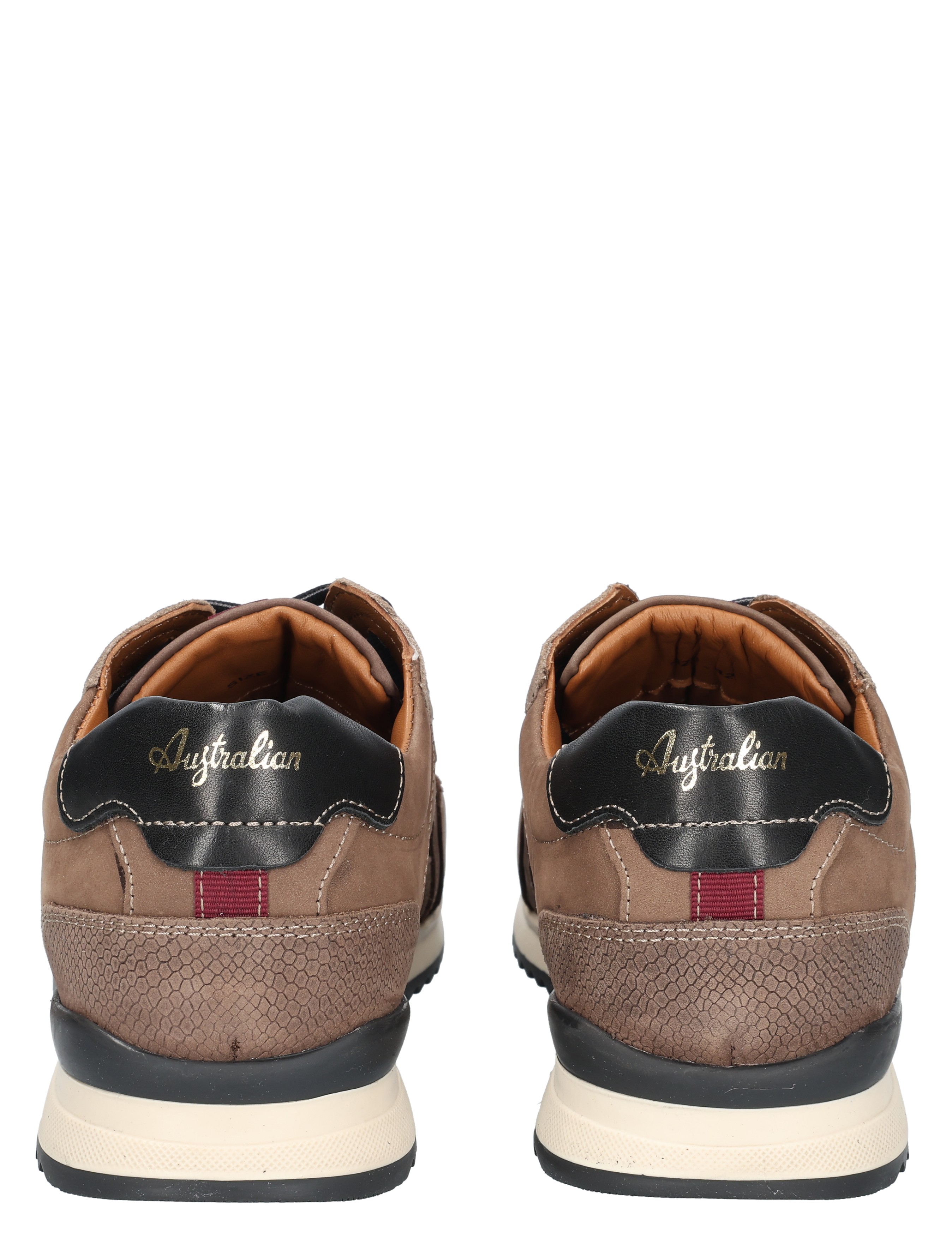 Australian - Bakersfield Taupe Brown Black - Heren - Veterschoenen - Casual Veterschoenen - 48945_22_6