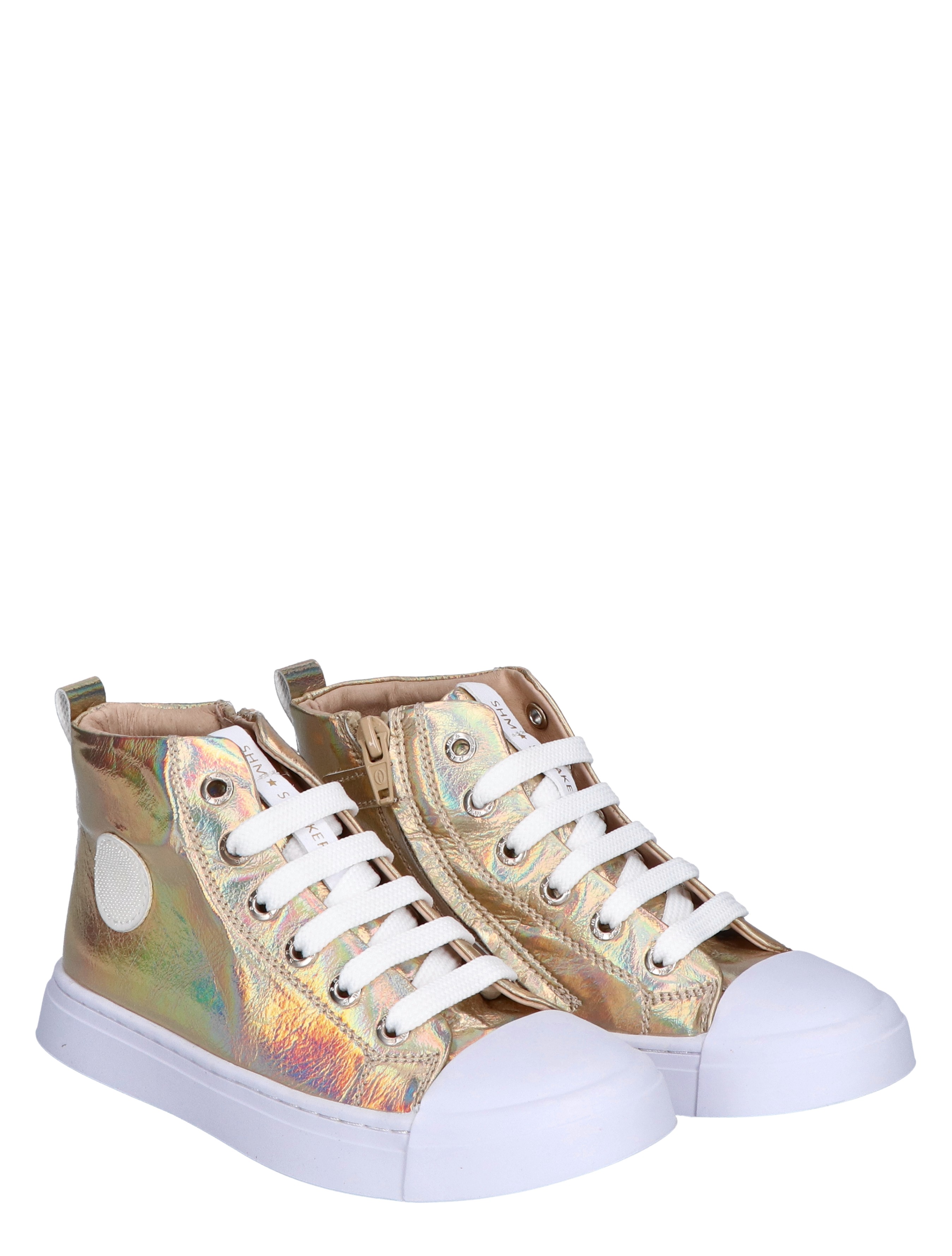 Shoesme - SH24S007 Shiny Gold - Meisjes - Hoge Sneakers - Sneakers - 44397_53_5