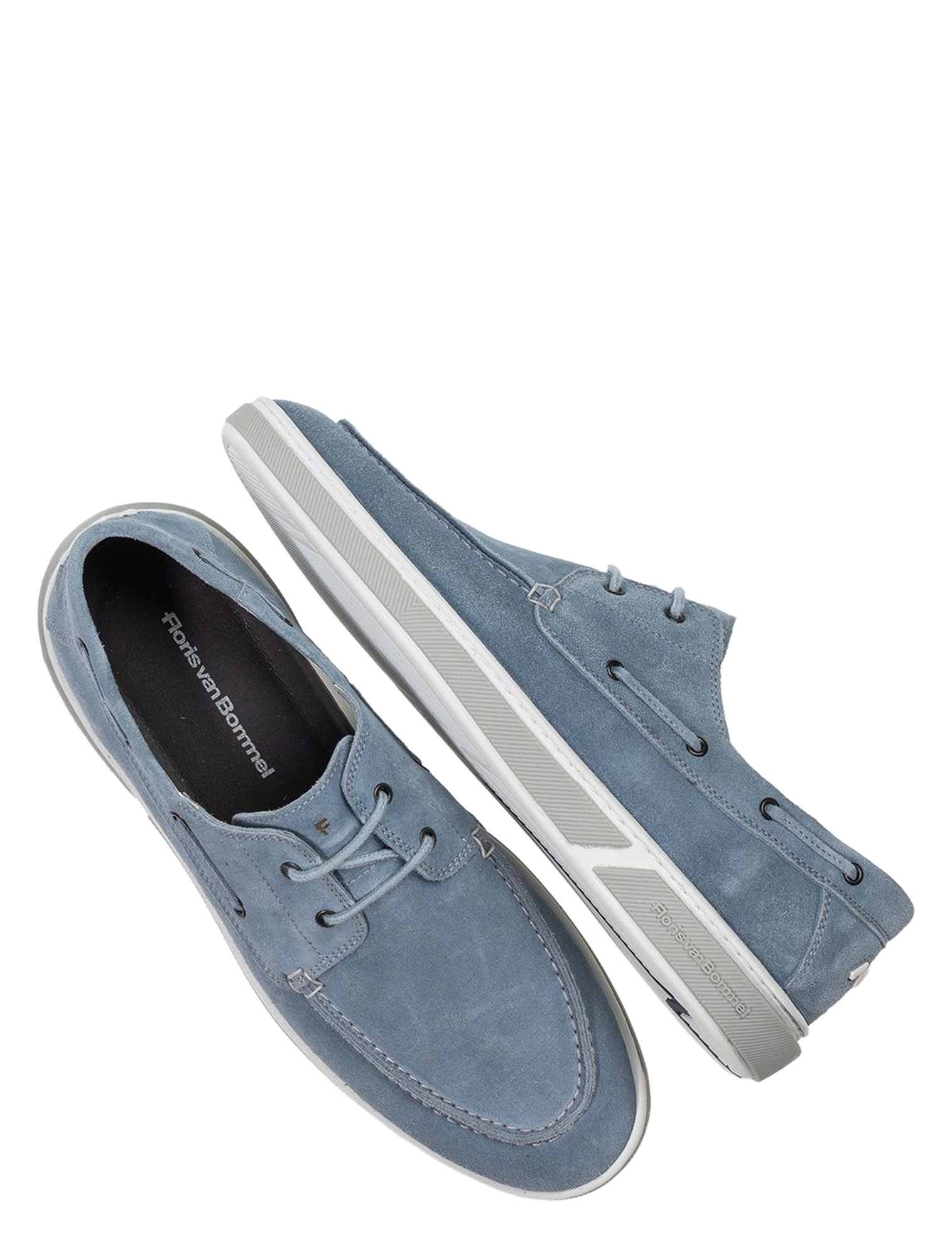 Floris van Bommel - De Booter 10208 01.03 Light Blue G+Wijdte - Heren - Bootschoenen - 51426_33_3