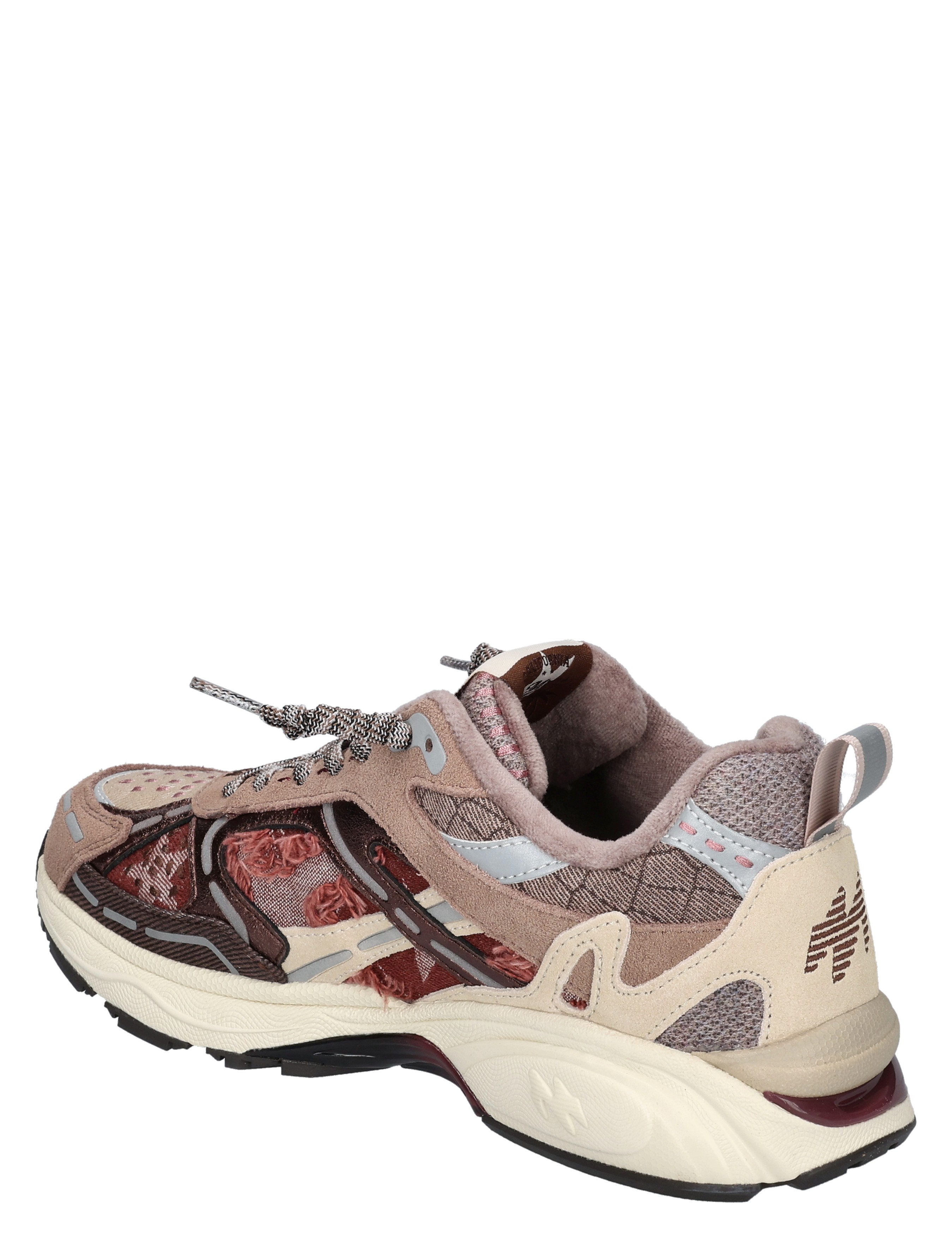 sneaker, mesh, hiel, limoen, roze