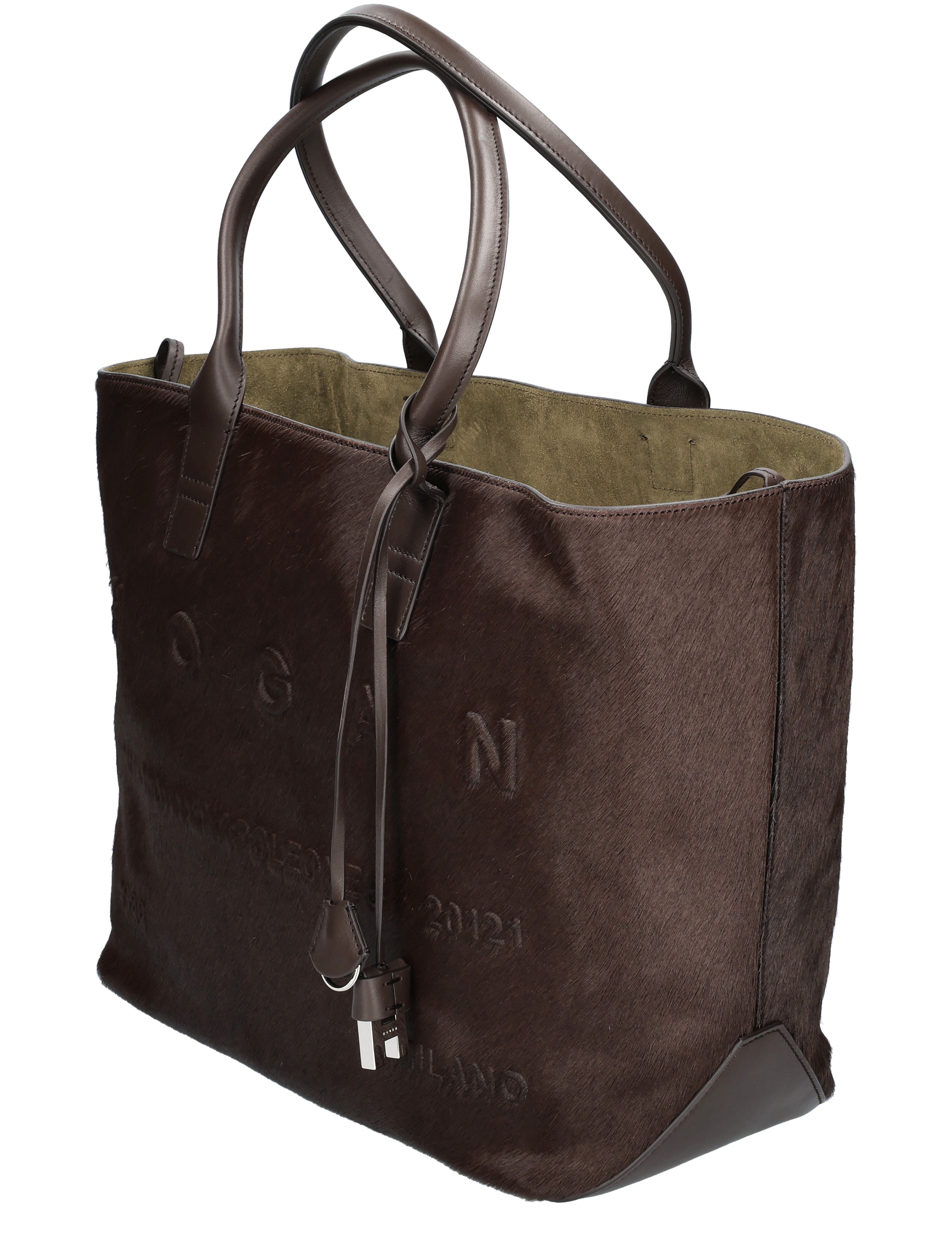 Hogan - Address Shopping Bag Media Brown - Dames - Schoudertassen - 48114_22_2