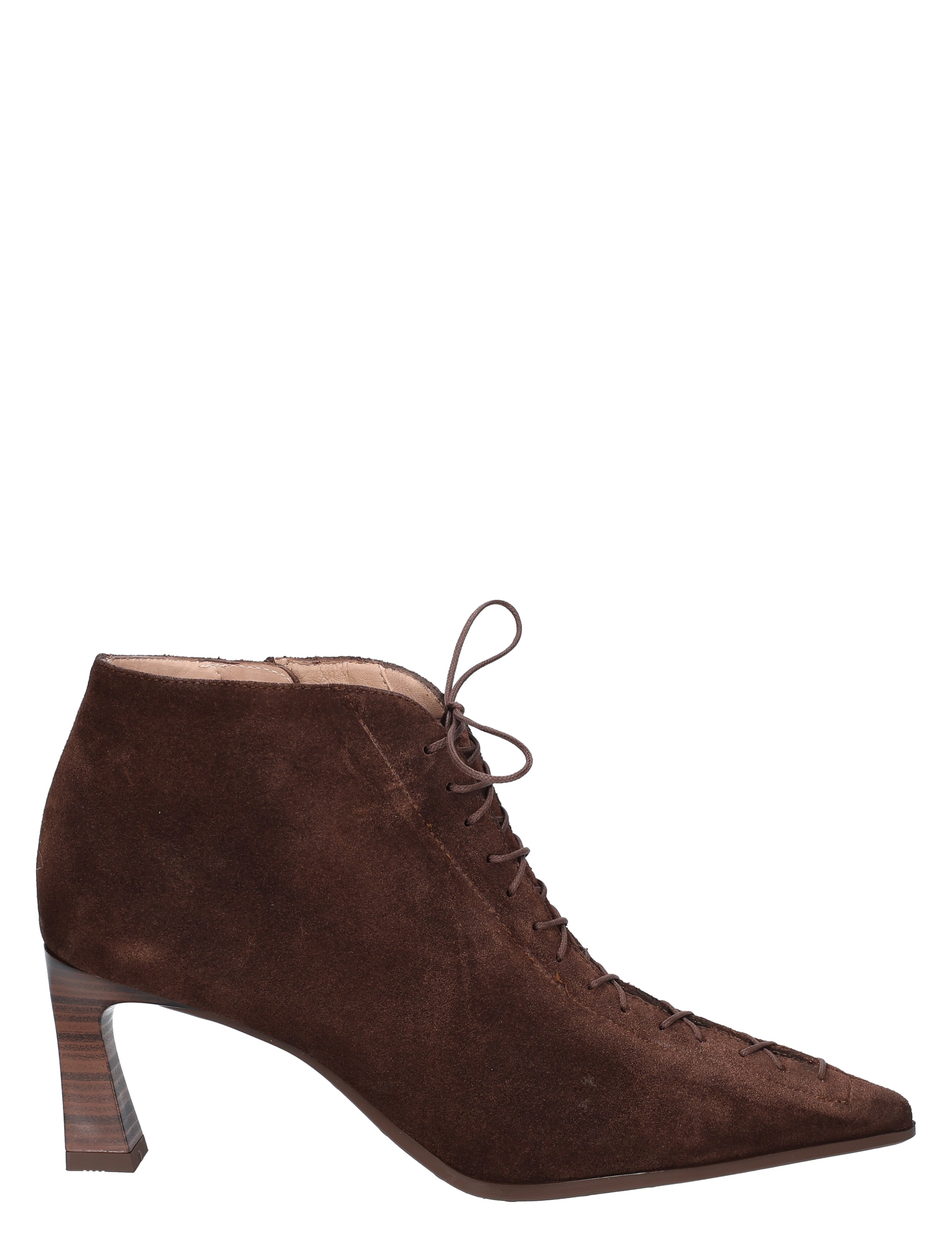 Hispanitas - HI 264960 Velour Espresso - Dames - Boots - Enkellaarsjes - 52059_22_1