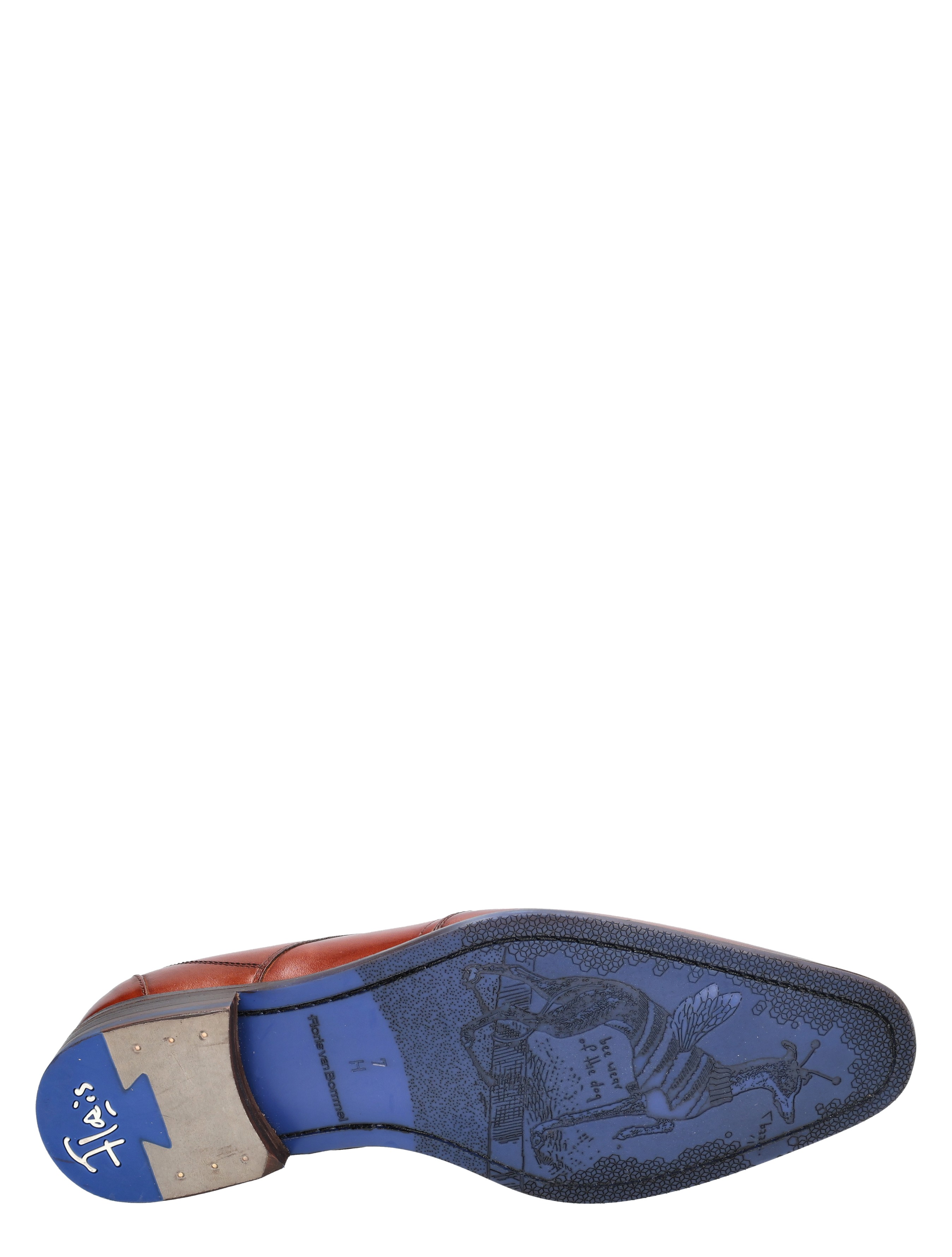 Floris van Bommel - De Stijler SFM-30173 07.00 Dark Cognac H-Wijdte - Heren - Veterschoenen - Nette Veterschoenen - 33807_22_8