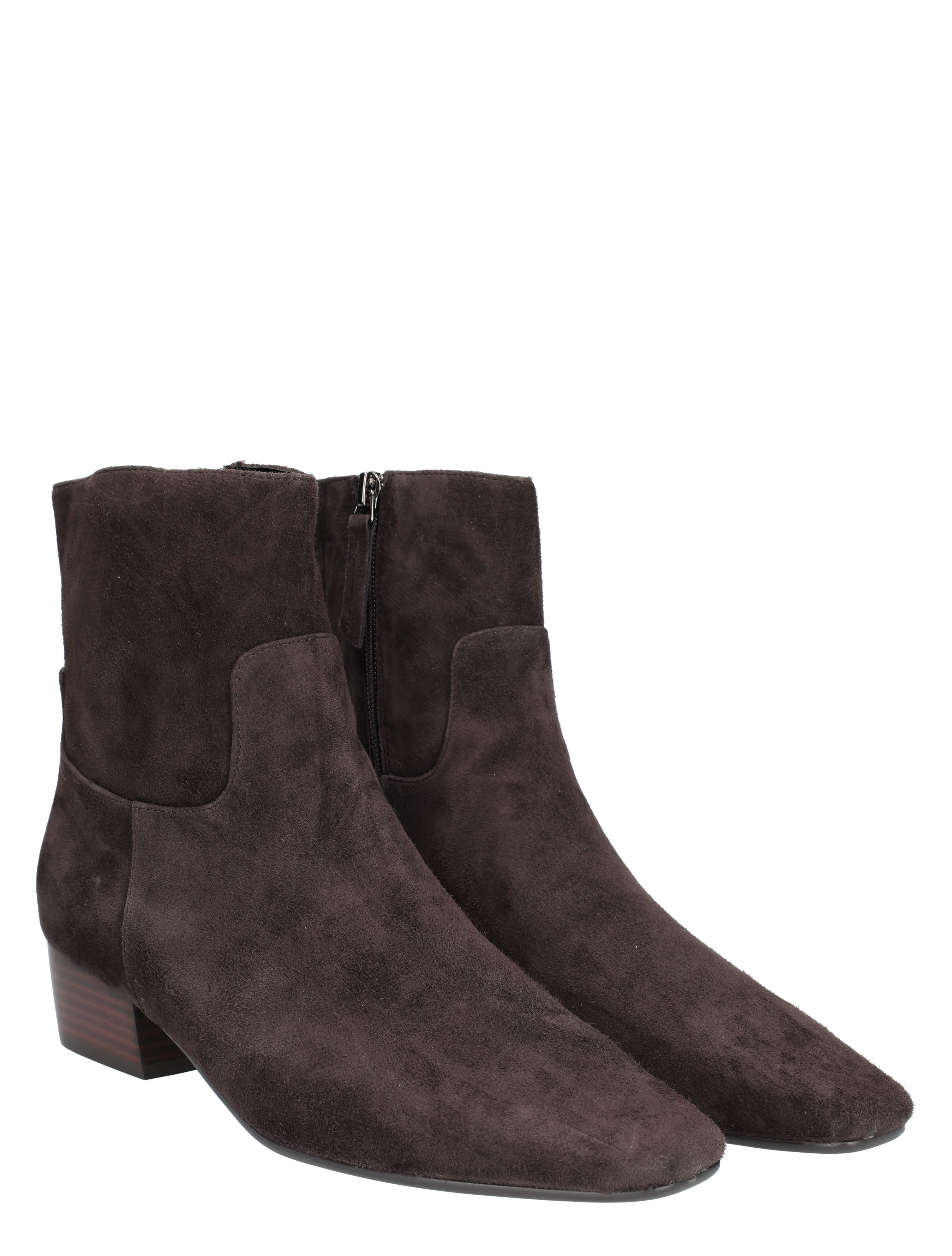 Di Lauro - Carabella Dark Brown Suede - Dames - Boots - Enkellaarsjes - 49521_22_5