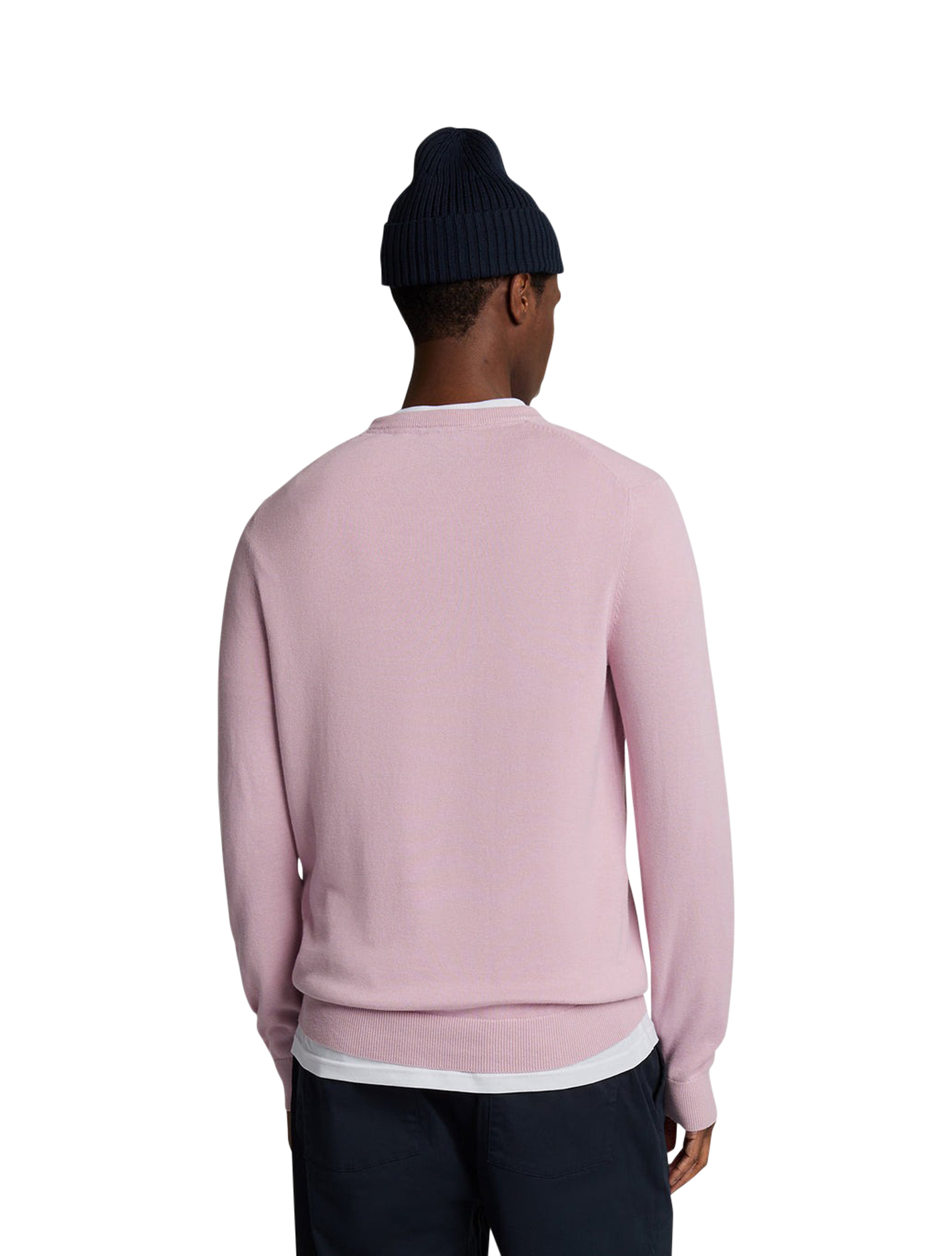 Cotton Crew Neck Jumper X574 Pink Light