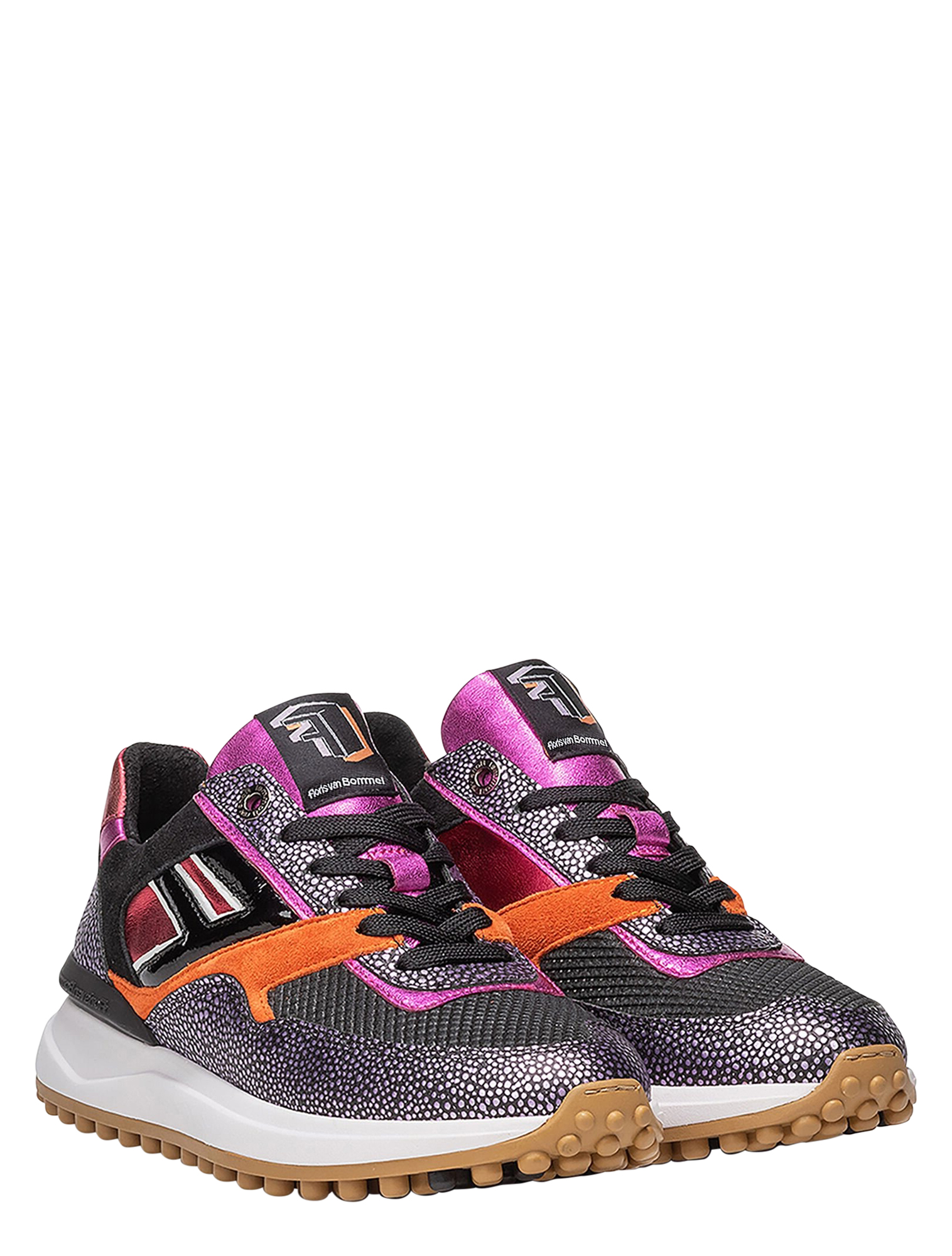 Floris van Bommel - Noppi SFW-10128 36.12 Purple G-Wijdte - Dames - Sneakers - Lage Sneakers - 50095_47_2