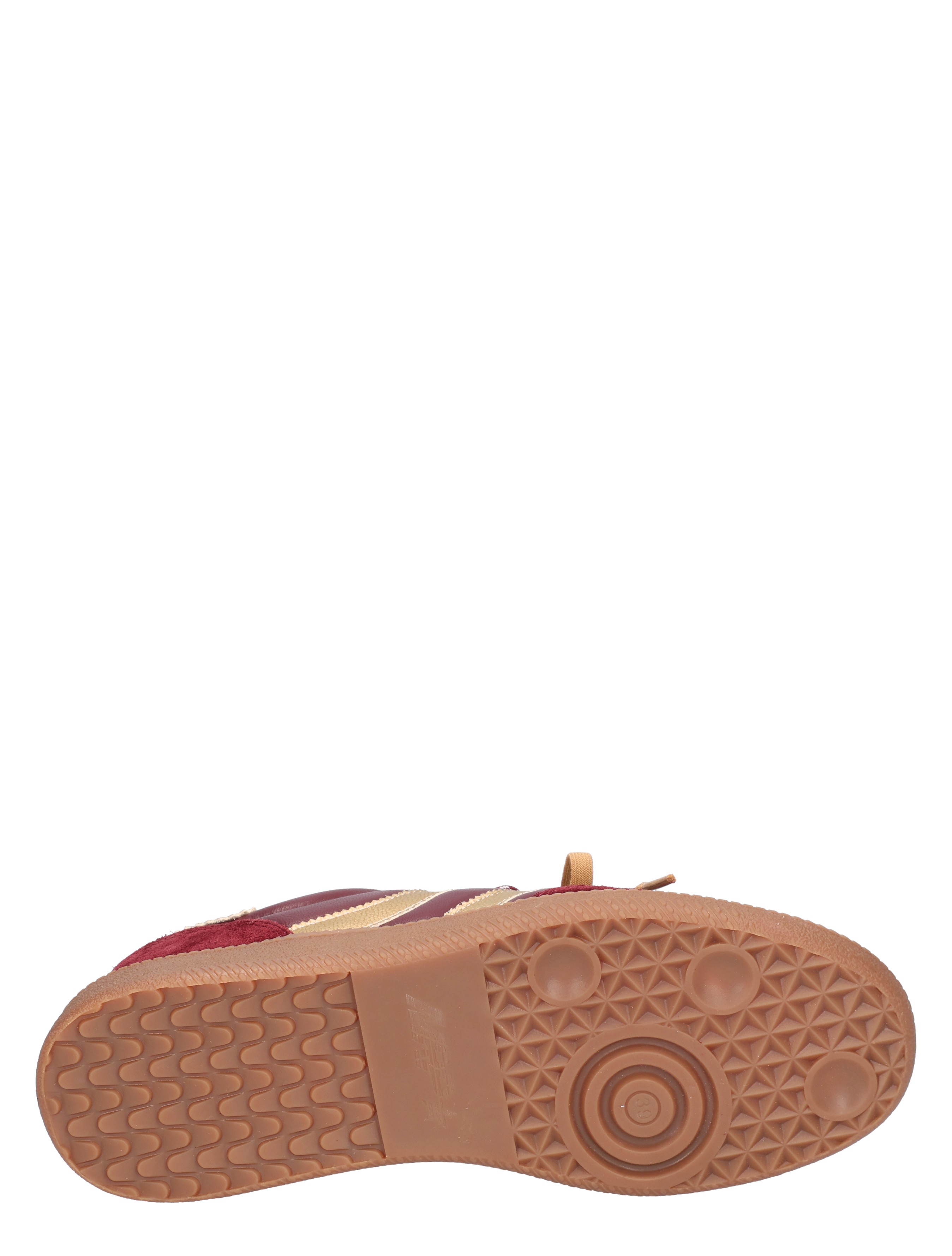 sneakers, rubberzool, gummionderlaag, kleurbruin, sportieve schoen