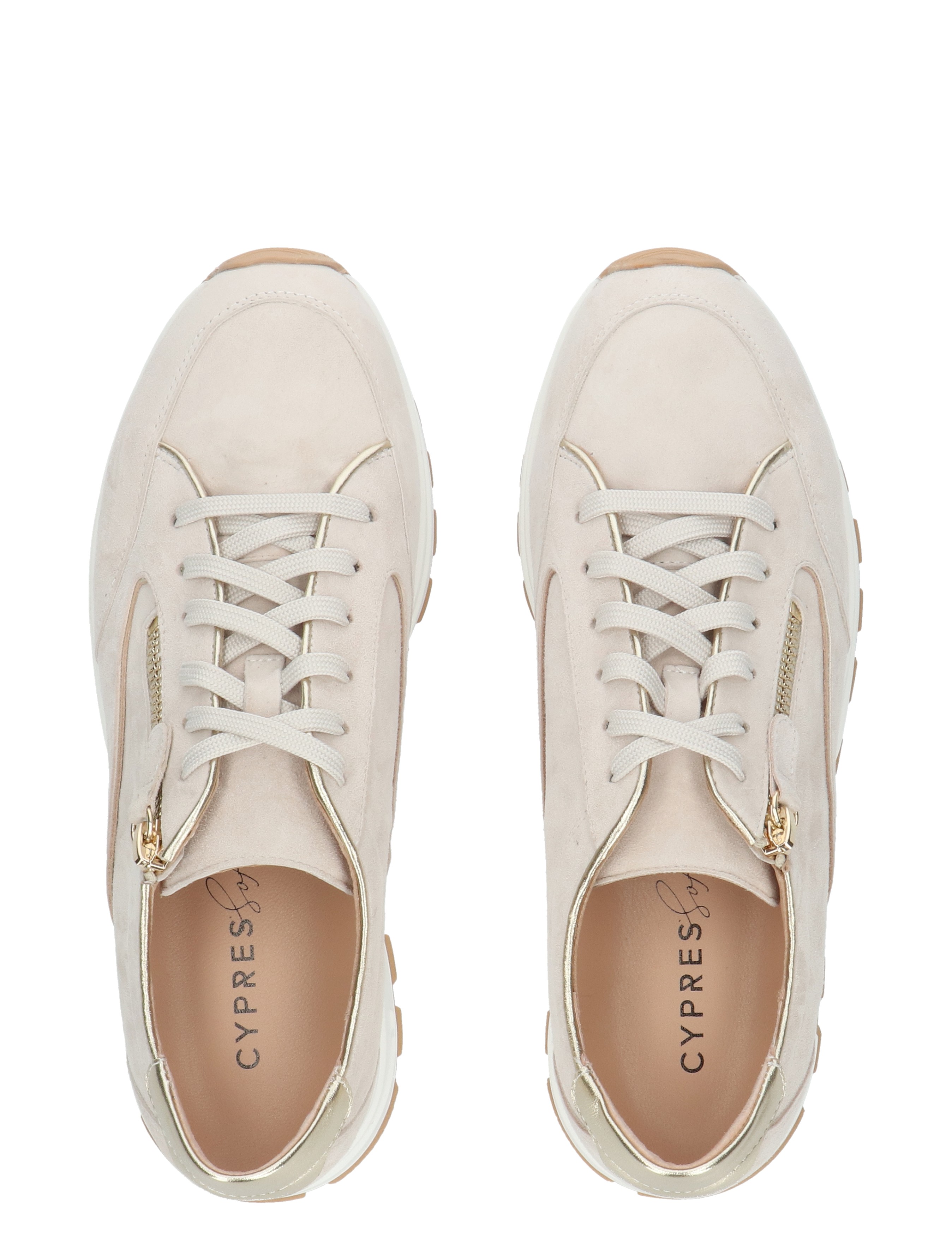 Cypres Soft - Zouwie 2616014 HD-1294 Lt. Beige Shee - Dames - Veterschoenen - Casual Veterschoenen - 50319_77_7