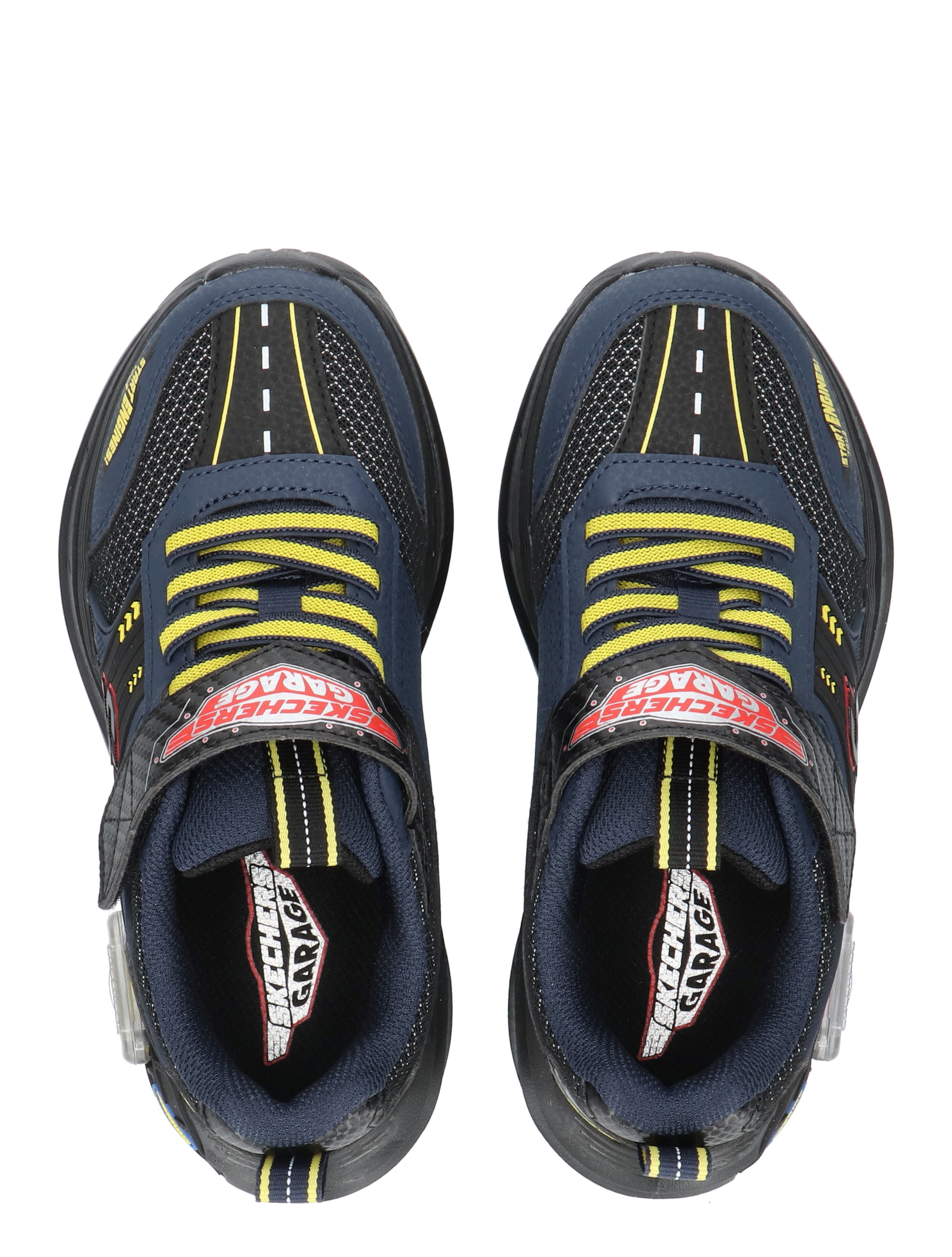 sportschoenen, neongele, lichtgewicht, veters, mesh