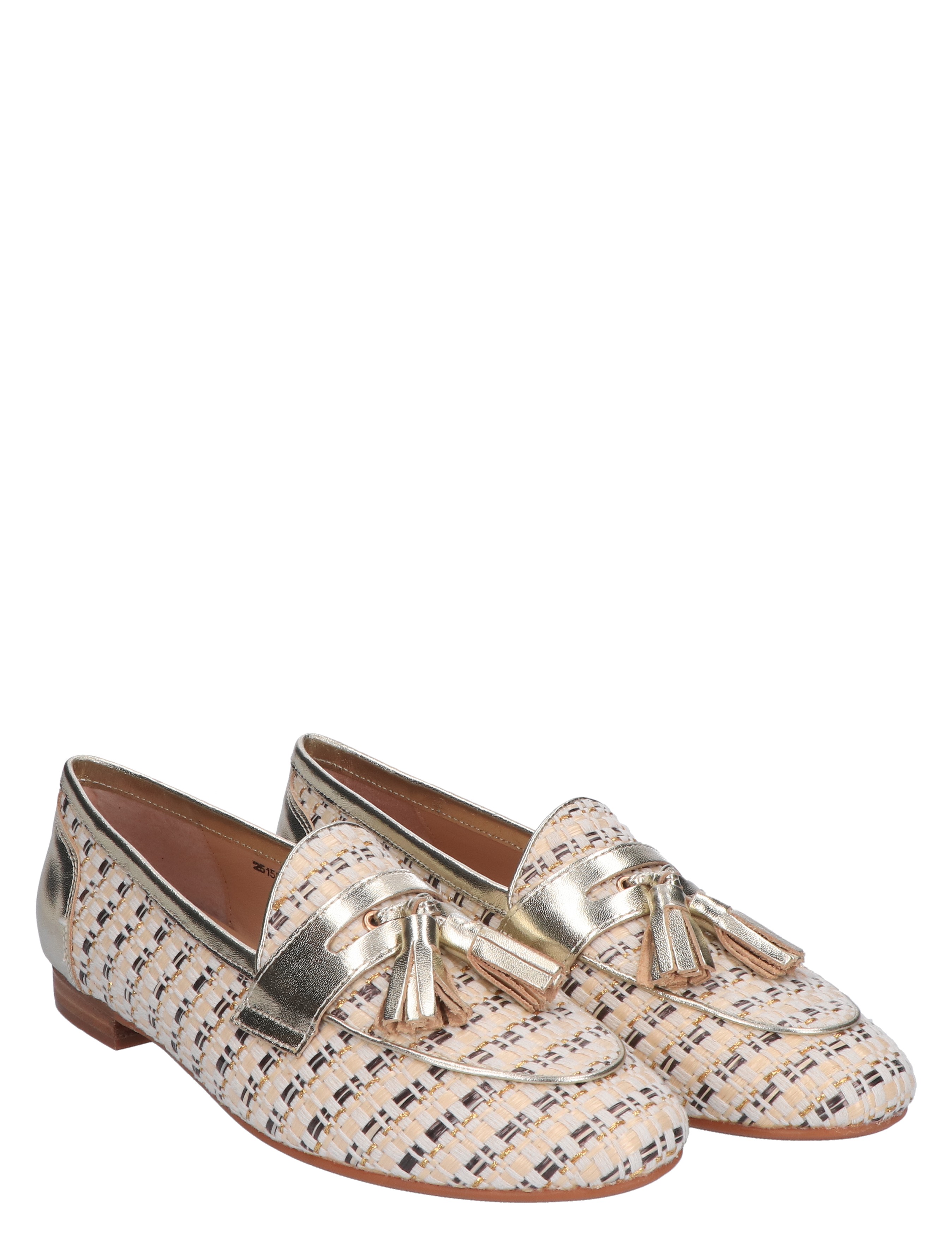 Di Lauro - Weslia Beige Silver - Dames - Loafers - 47646_77_5