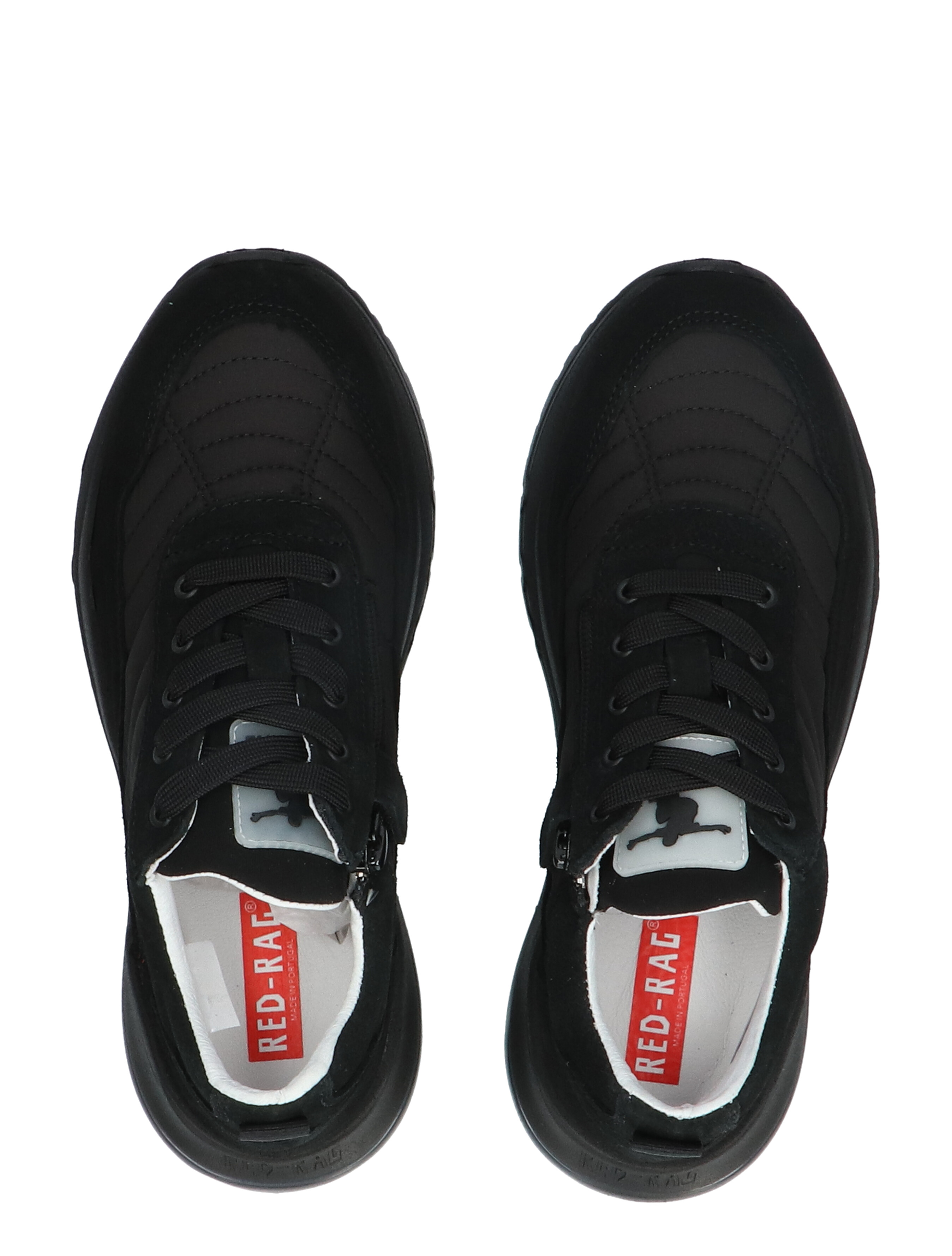 Red-Rag - 13739 Black Suede - Jongens - Sneakers - Lage Sneakers - 41596_11_7