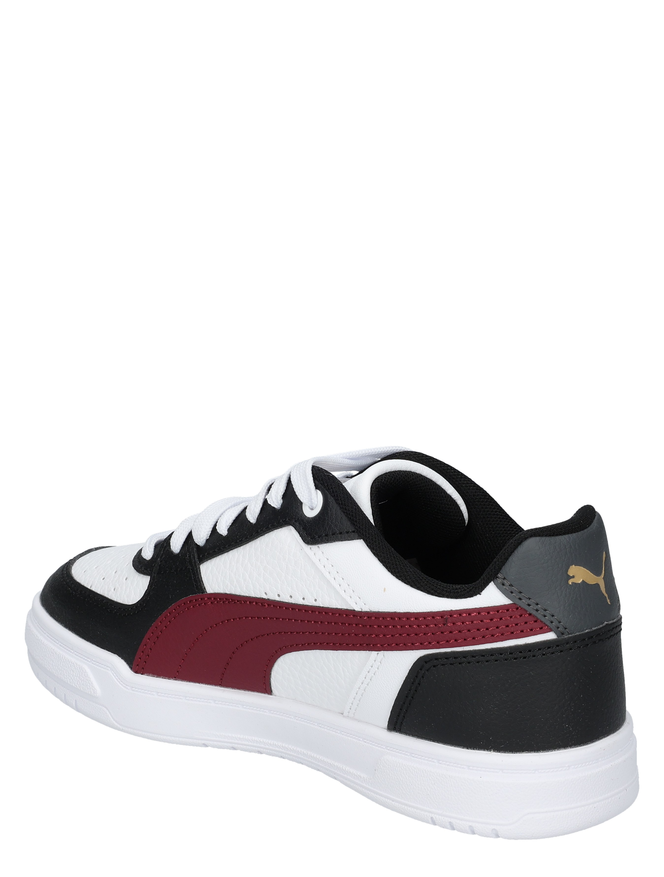 sneaker, sportschoen, lentezool, witte deeltrek, lichtrood band