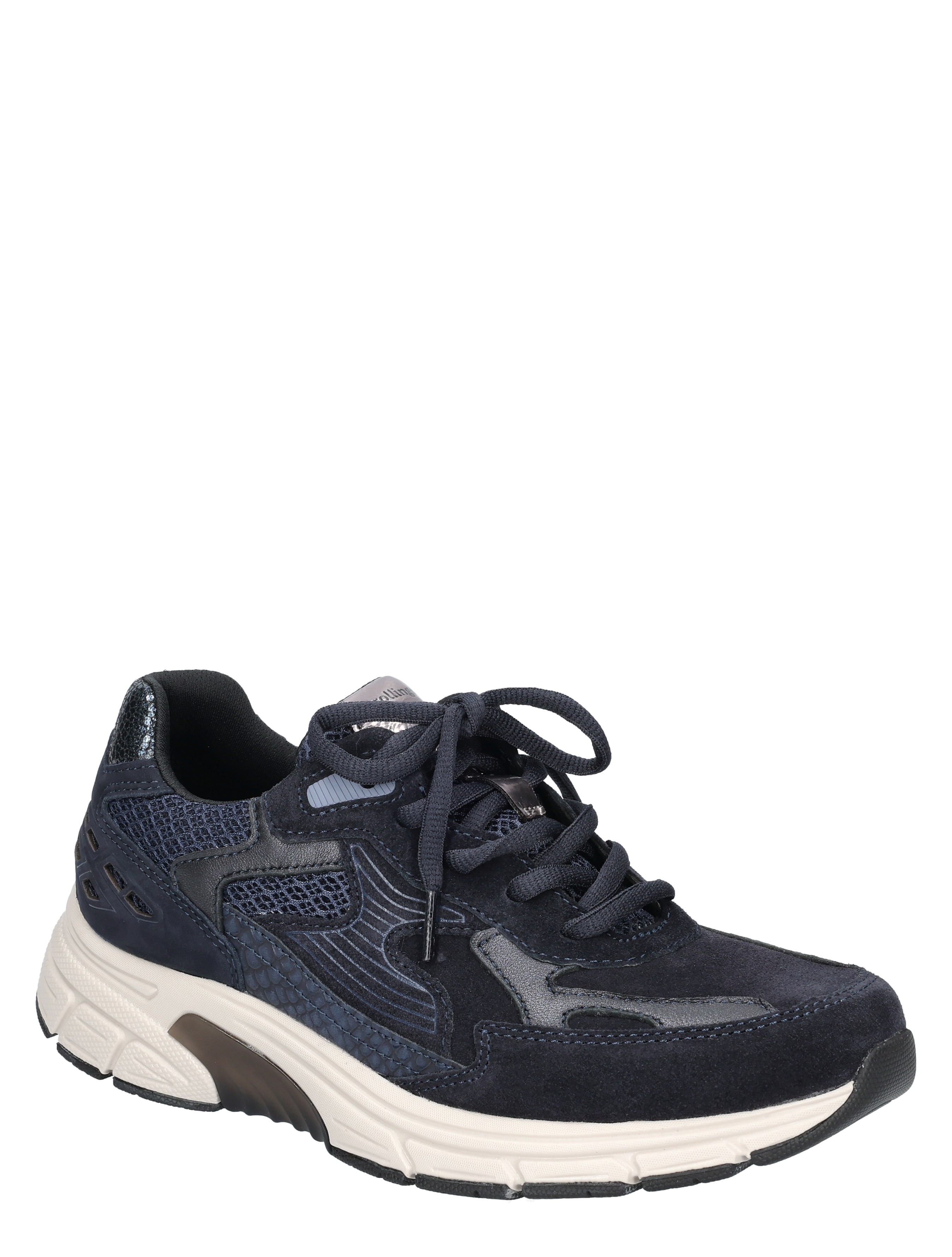 sneaker, navy, luxe, wedge-sole, mesh