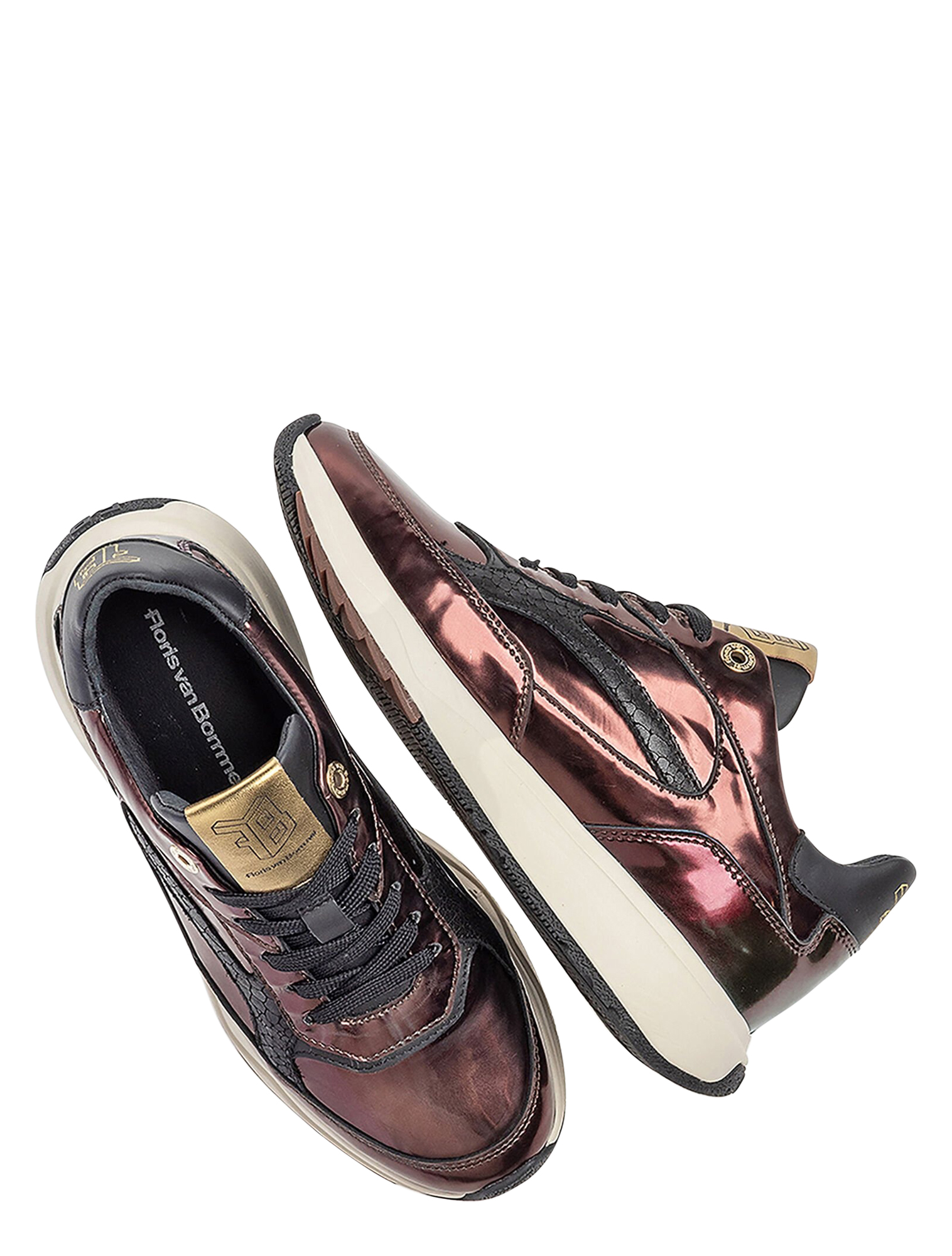 Floris van Bommel - Suvi SFW-10138 21-01 Dark Brown G-Wijdte - Dames - Sneakers - Lage Sneakers - 50098_22_3