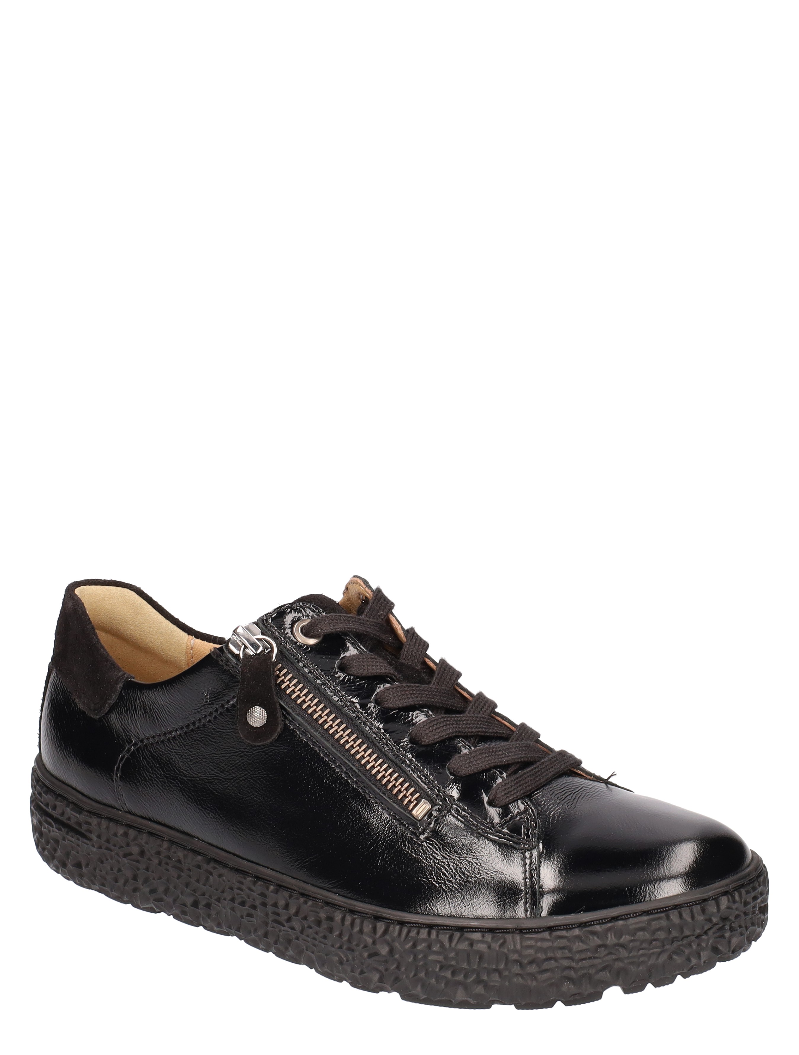 Phil Shoe Black Leather H-Wijdte