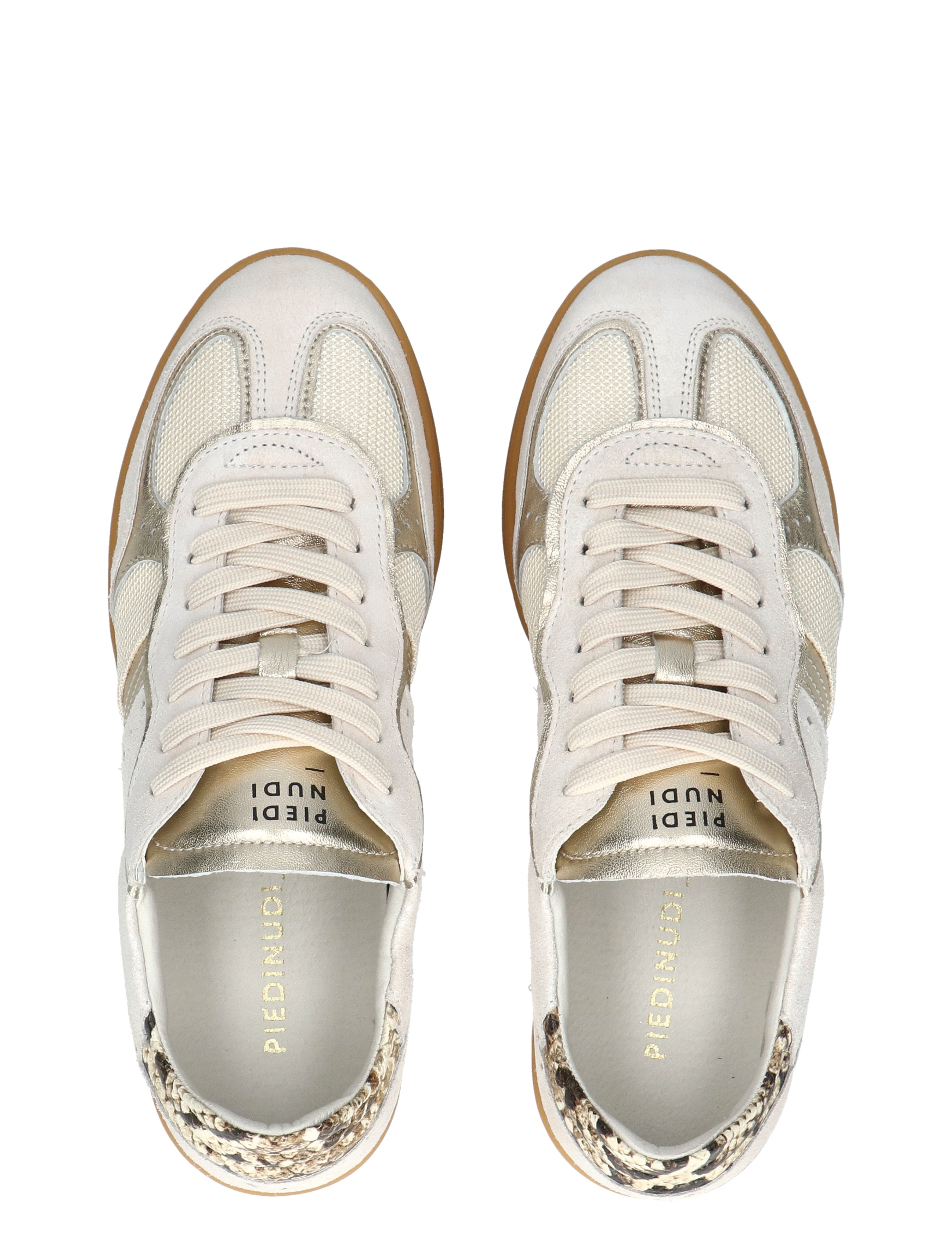 Piedi Nudi - Imola 06.04 Cream Gold - Dames - Veterschoenen - Casual Veterschoenen - 50522_77_8