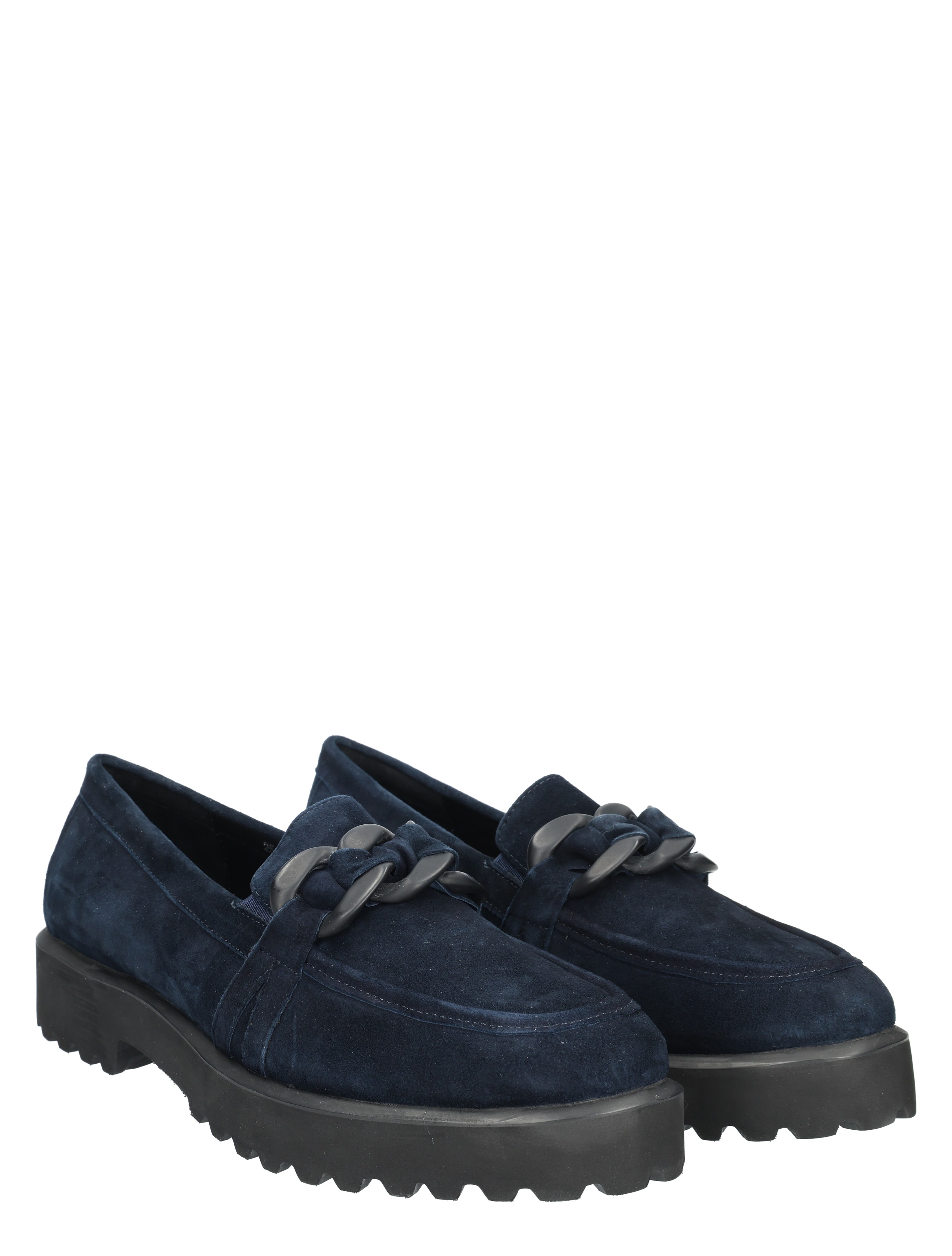 Di Lauro - Celestina Dark Blue Suede - Dames - Loafers - 49492_33_5