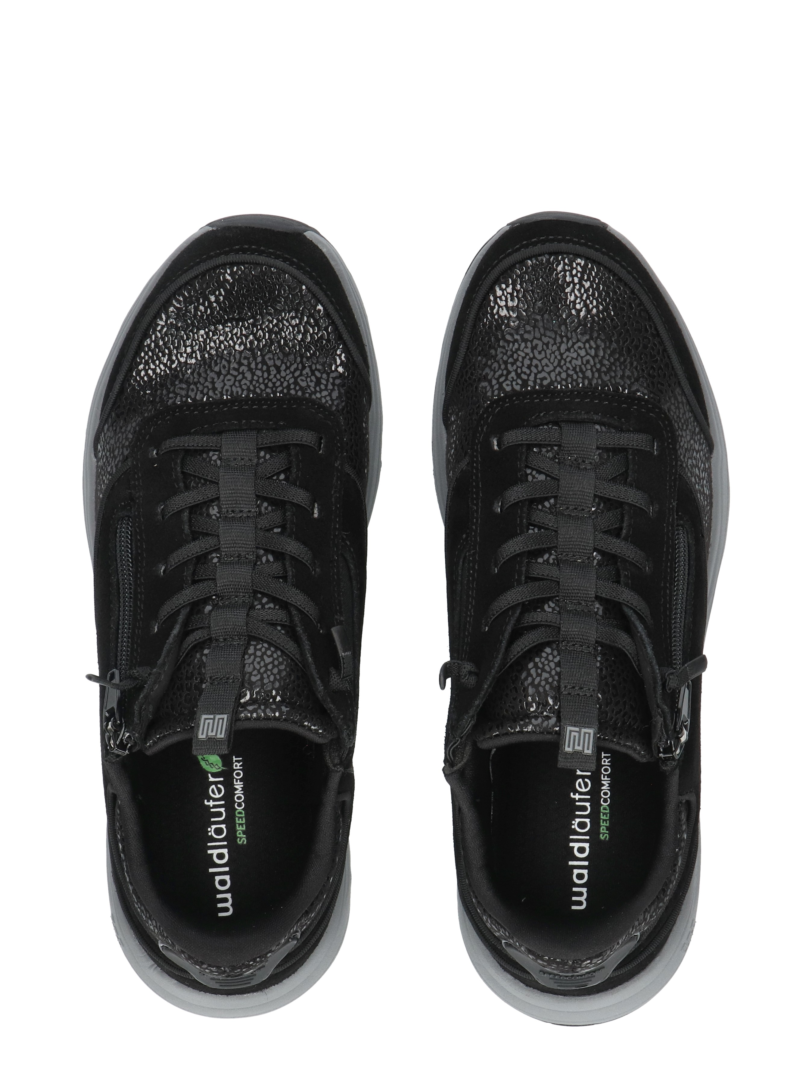 sneakers, zwarte, veterschoen, leer, textuur