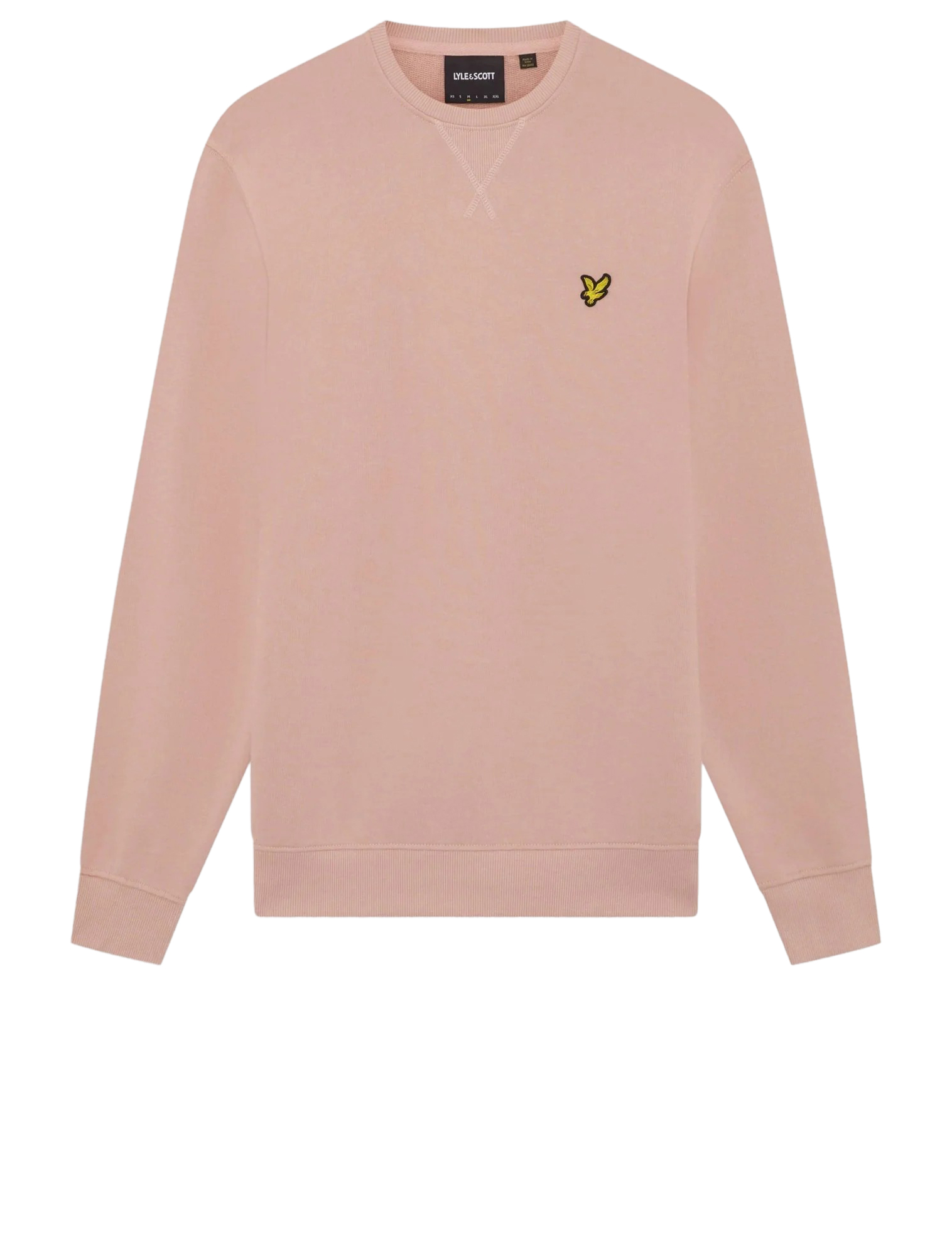 Lyle and Scott - Crew Neck Sweatshirt Pink Grapefruit - Heren - Truien & Sweaters - 49957_48_1
