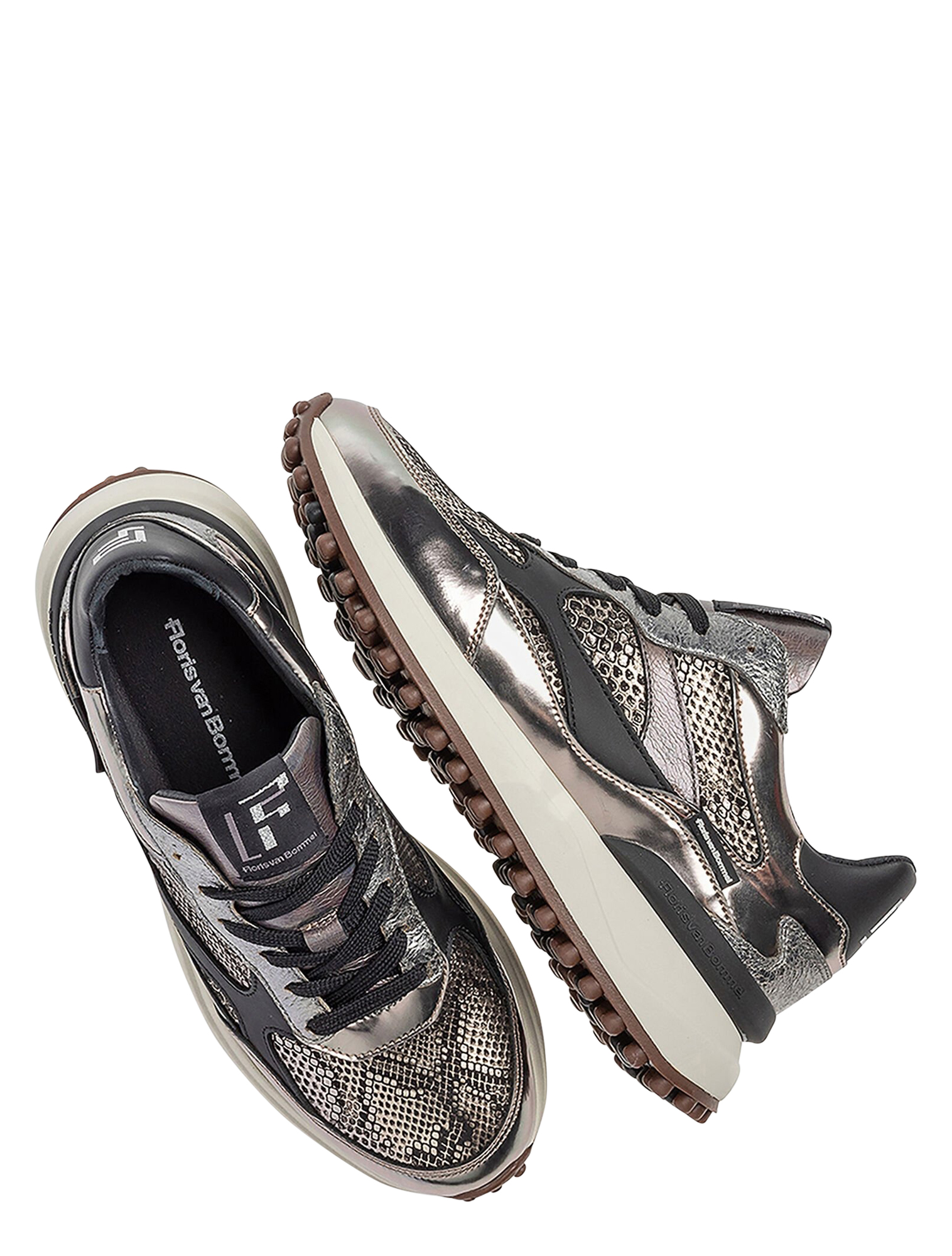 Floris van Bommel - Noppi SFW-10085 41.00 Silver G-Wijdte - Dames - Sneakers - Lage Sneakers - 50091_54_3