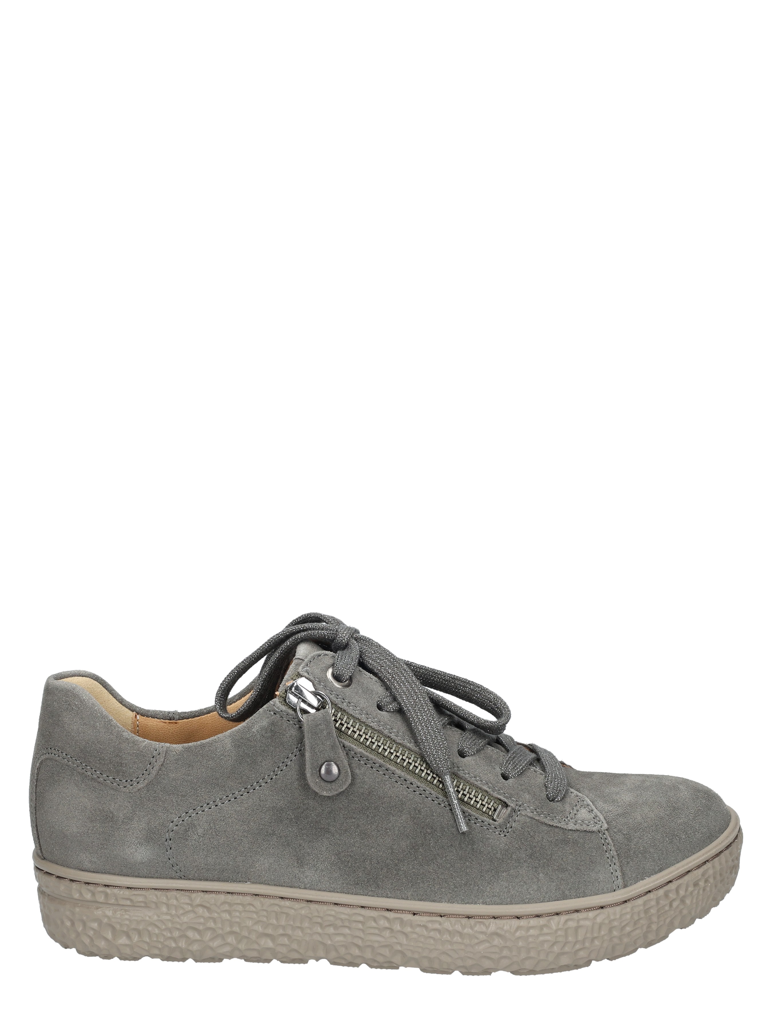 grijze schoen, suède, veterschoen, zool met textuur, zijrits