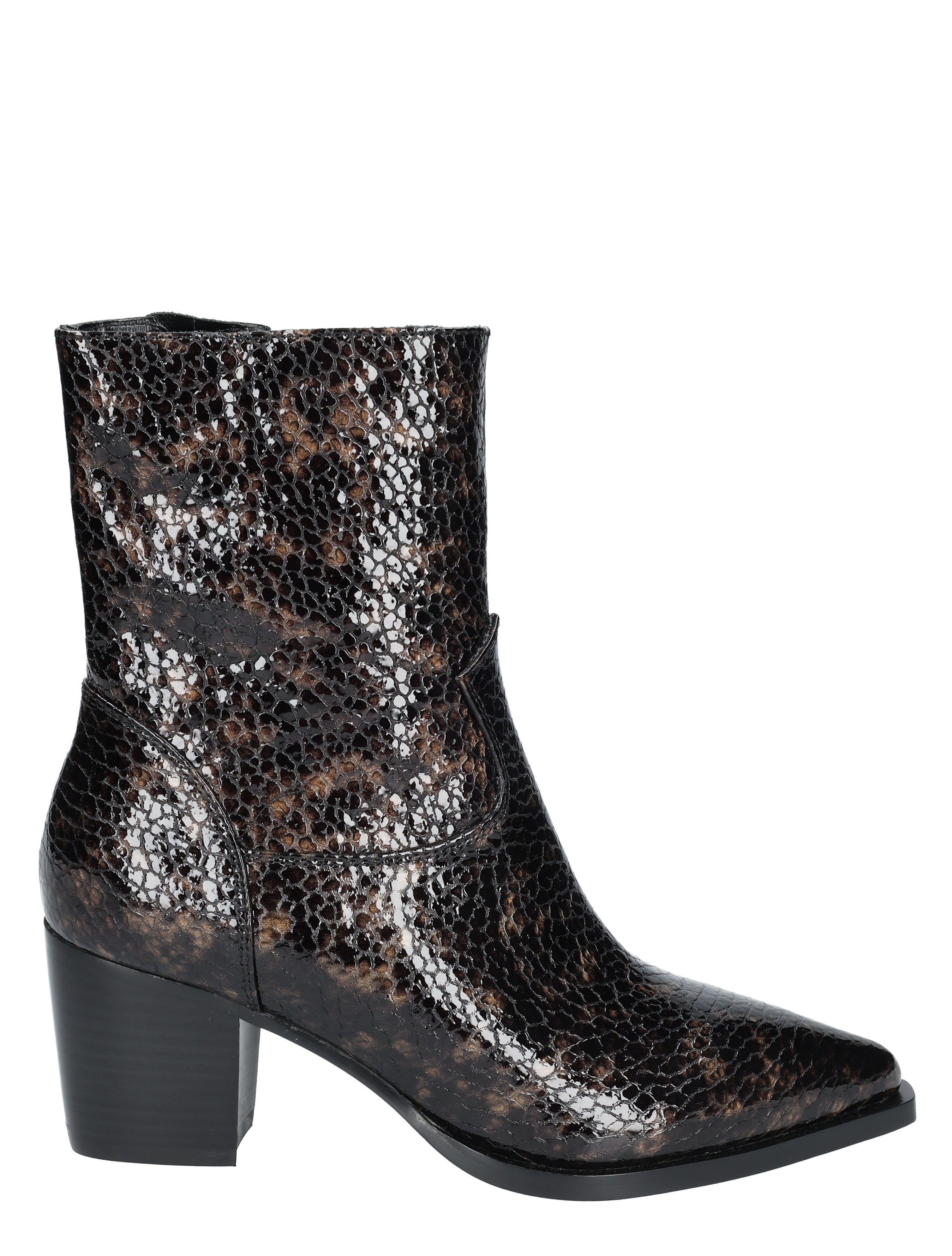 Di Lauro - Carla Brown Patent - Dames - Boots - Enkellaarsjes - 49516_20_1