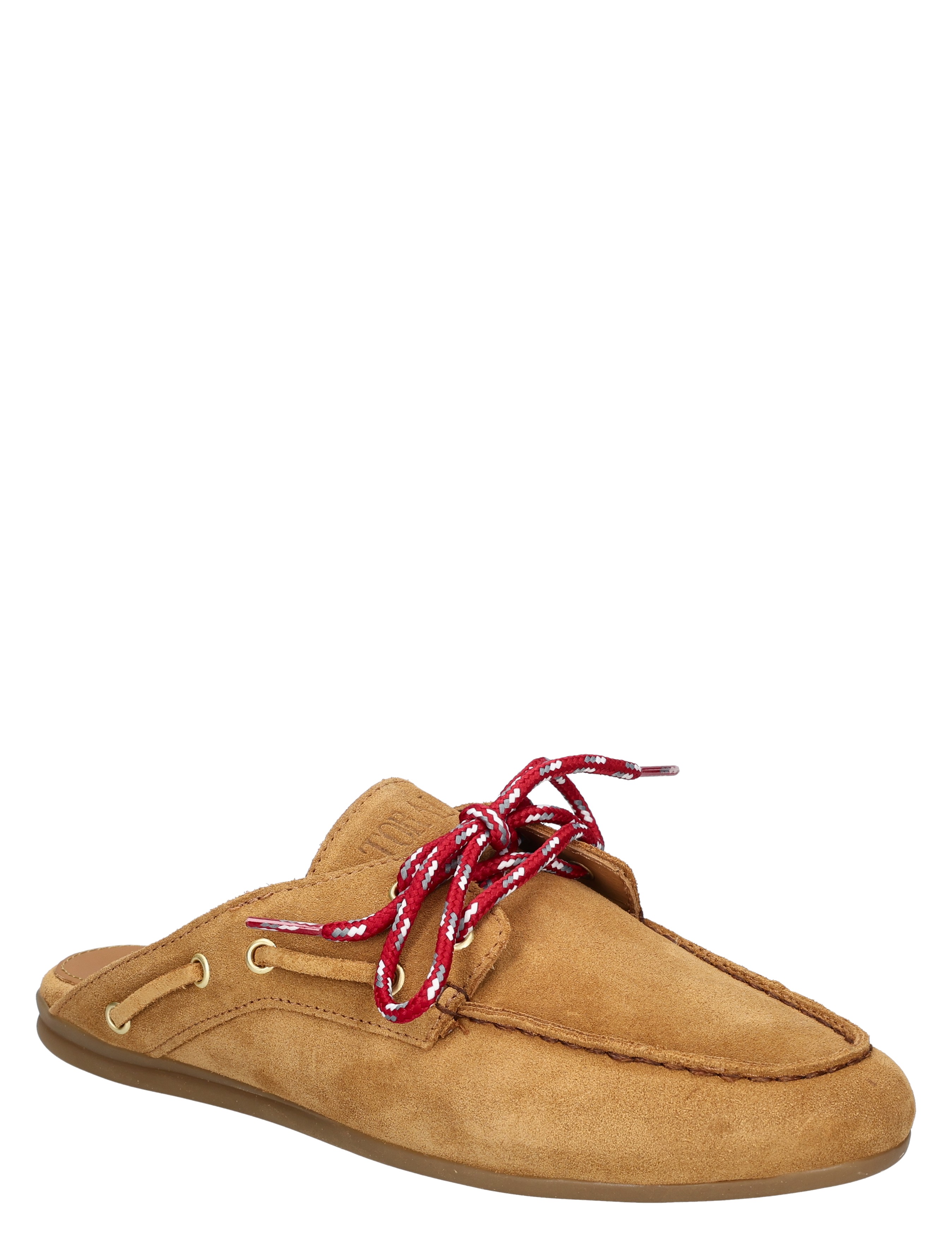mocassin, suede, laarzen, rode veters, slip-on
