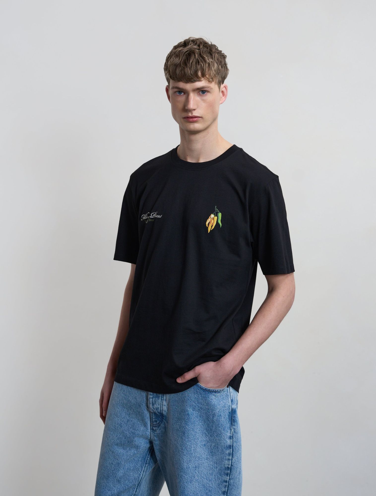 Filling Pieces - Pepper 287 Black - Heren - T-Shirts & Polos - 49888_11_6