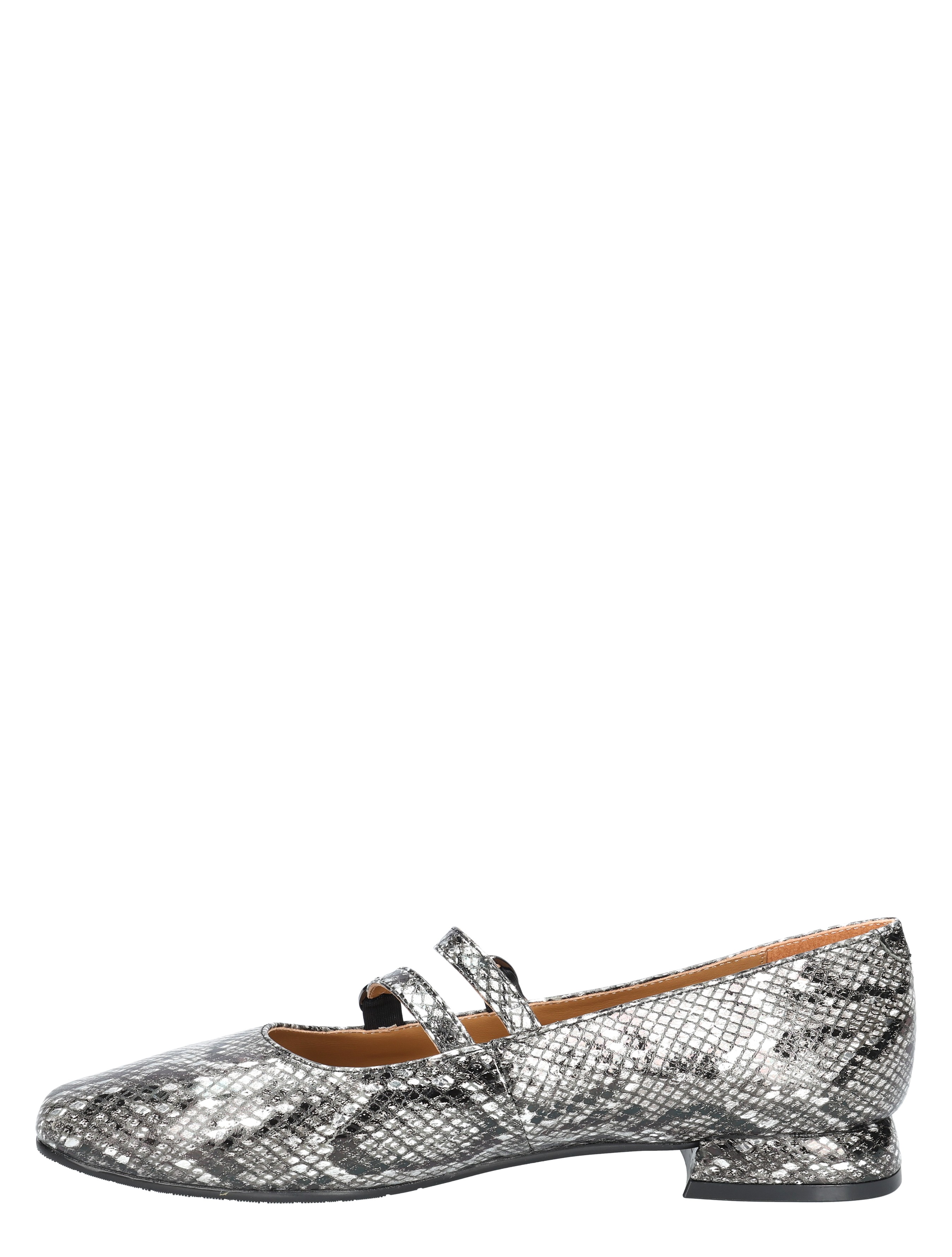 Di Lauro - Cassia Silver Snake Print Leather - Dames - Ballerinas - 49495_99_2