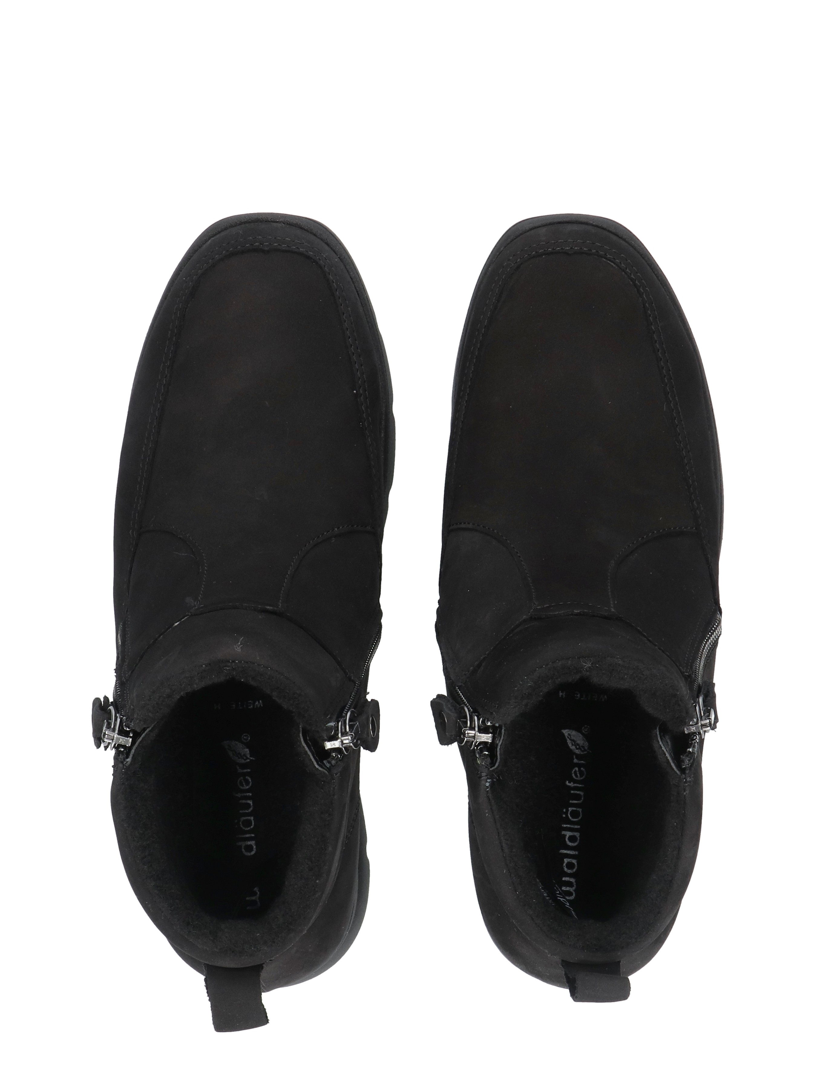 schoenen, laarsjes, zwarte, leren, closure klem/snaps