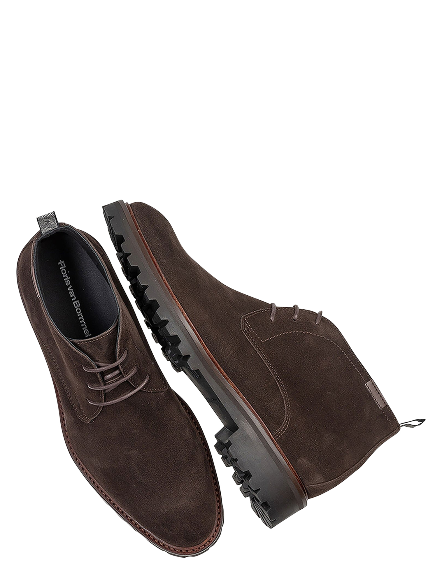 Floris van Bommel - Sturdi SFM-50082 01.35 Dark Brown G+ Wijdte - Heren - Boots - Veter Boots - 50136_22_3