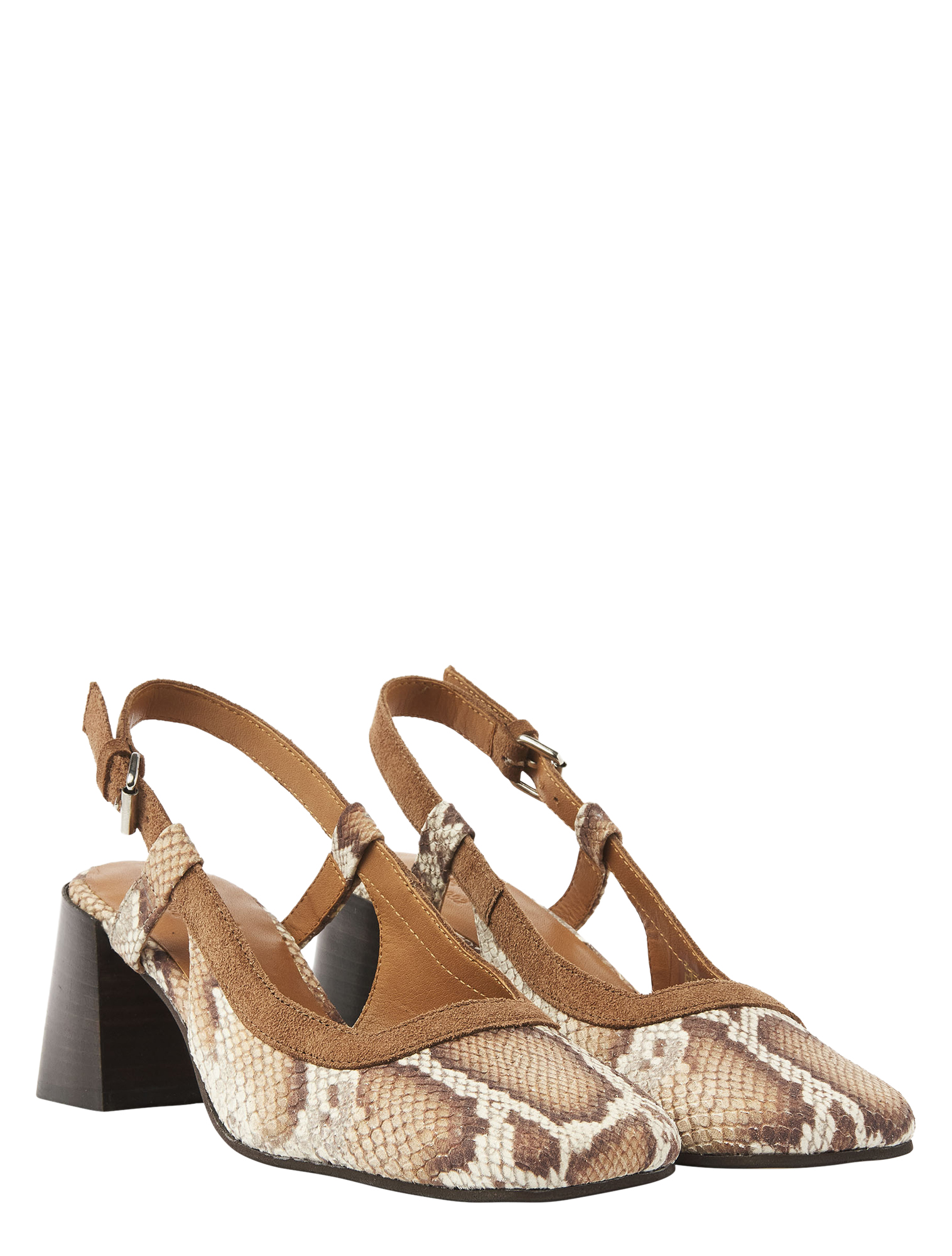 VIA VAI - 62401 Laine Michelle 02-308 Cobra Cognac - Dames - Slingbacks - 51368_27_2