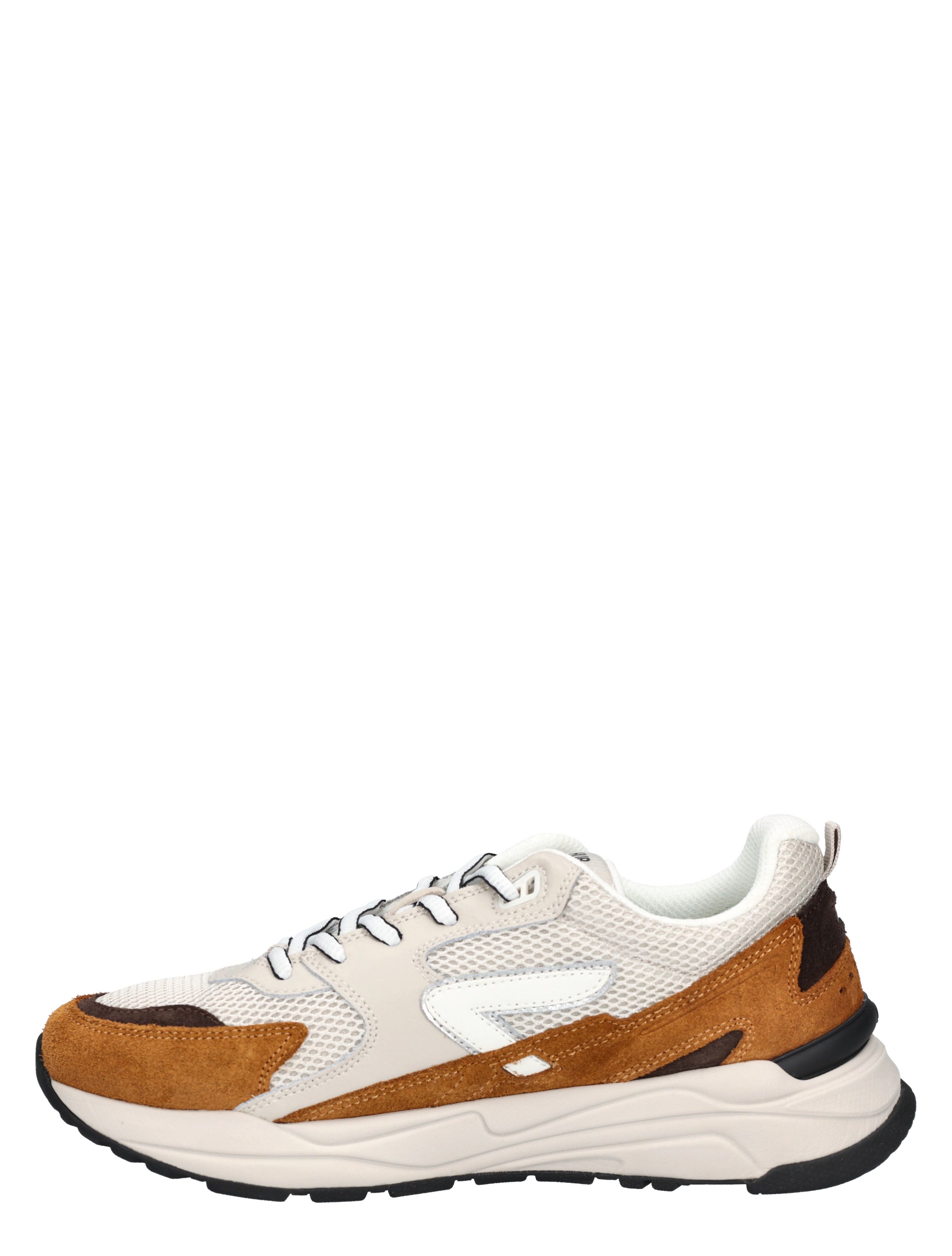 Hub Footwear - Grid Men Light Bone Cognac - Heren - Lage Sneakers - Sneakers - 48463_77_2