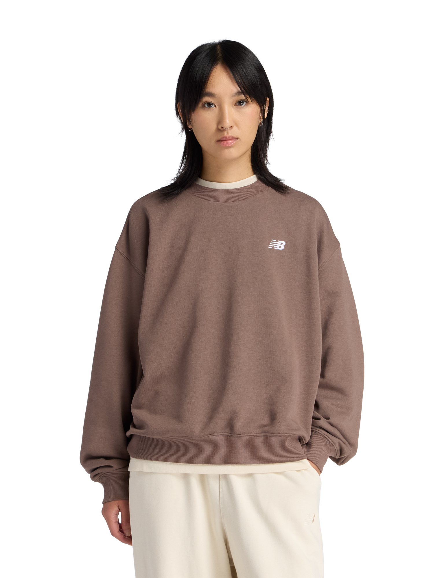 New Balance - Sport Essential French Terry Crew Women Cortado - Dames - Truien en Sweaters - 49627_22_1
