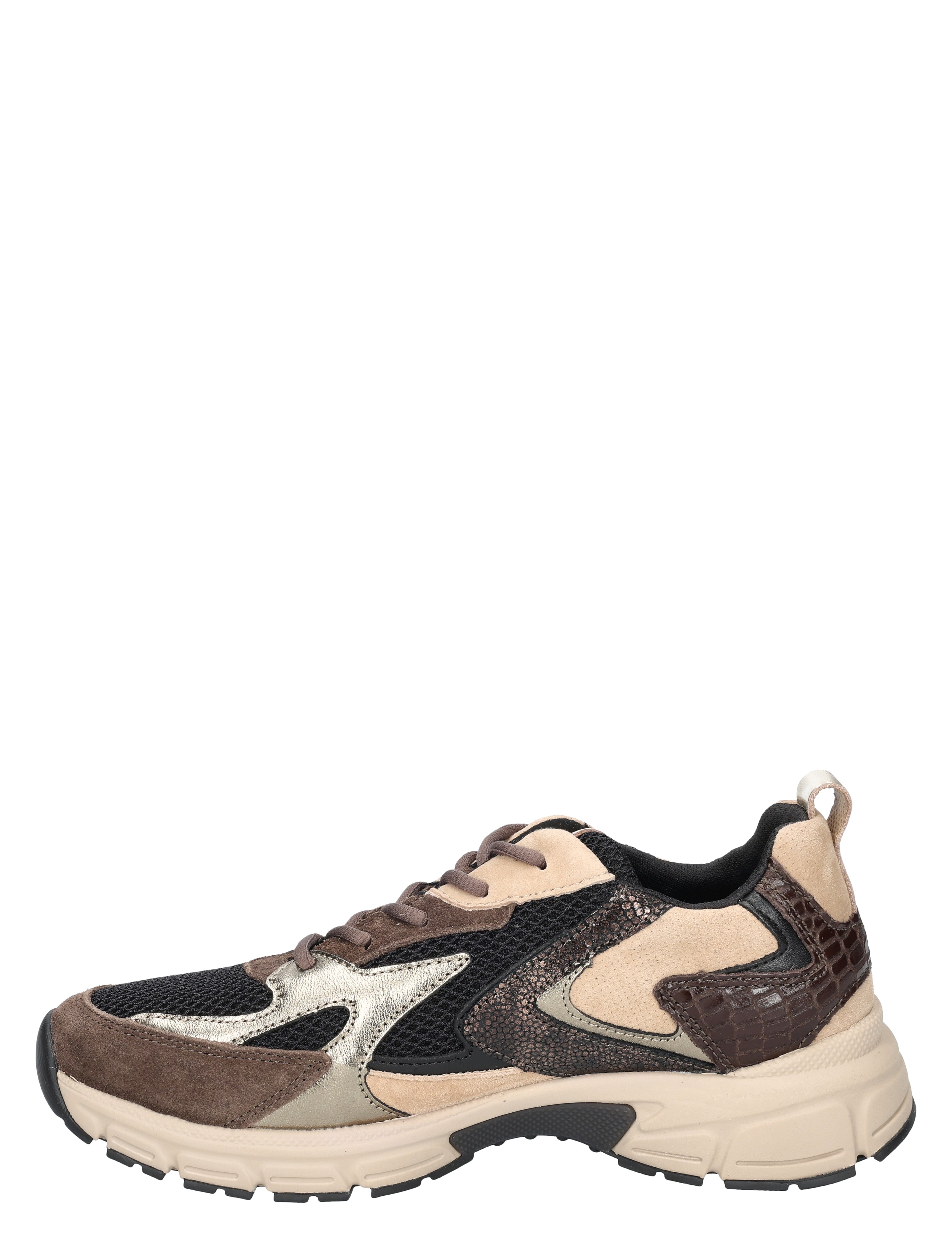 Gabor - 6005.01.007 Black Brown G-wijdte - Dames - Sneakers - Lage Sneakers - 51218_11_2