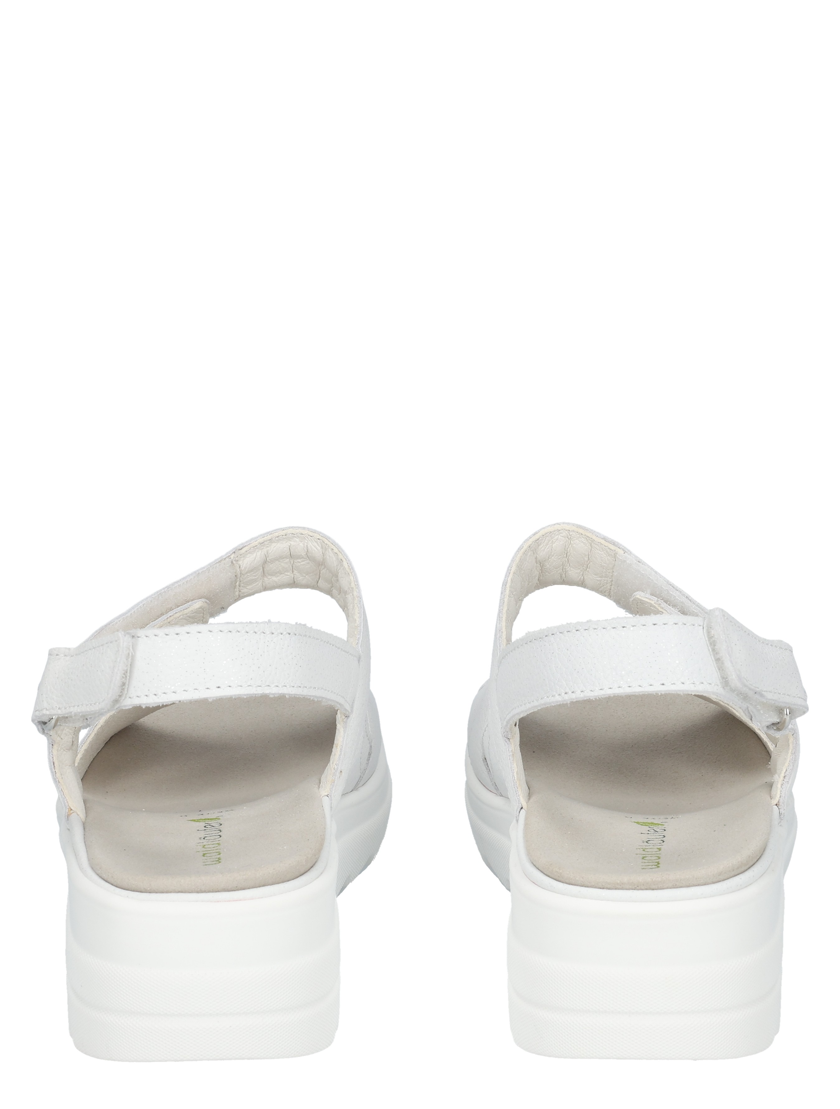 sandalen, witte, open sandaal, strap sandal, platformzool