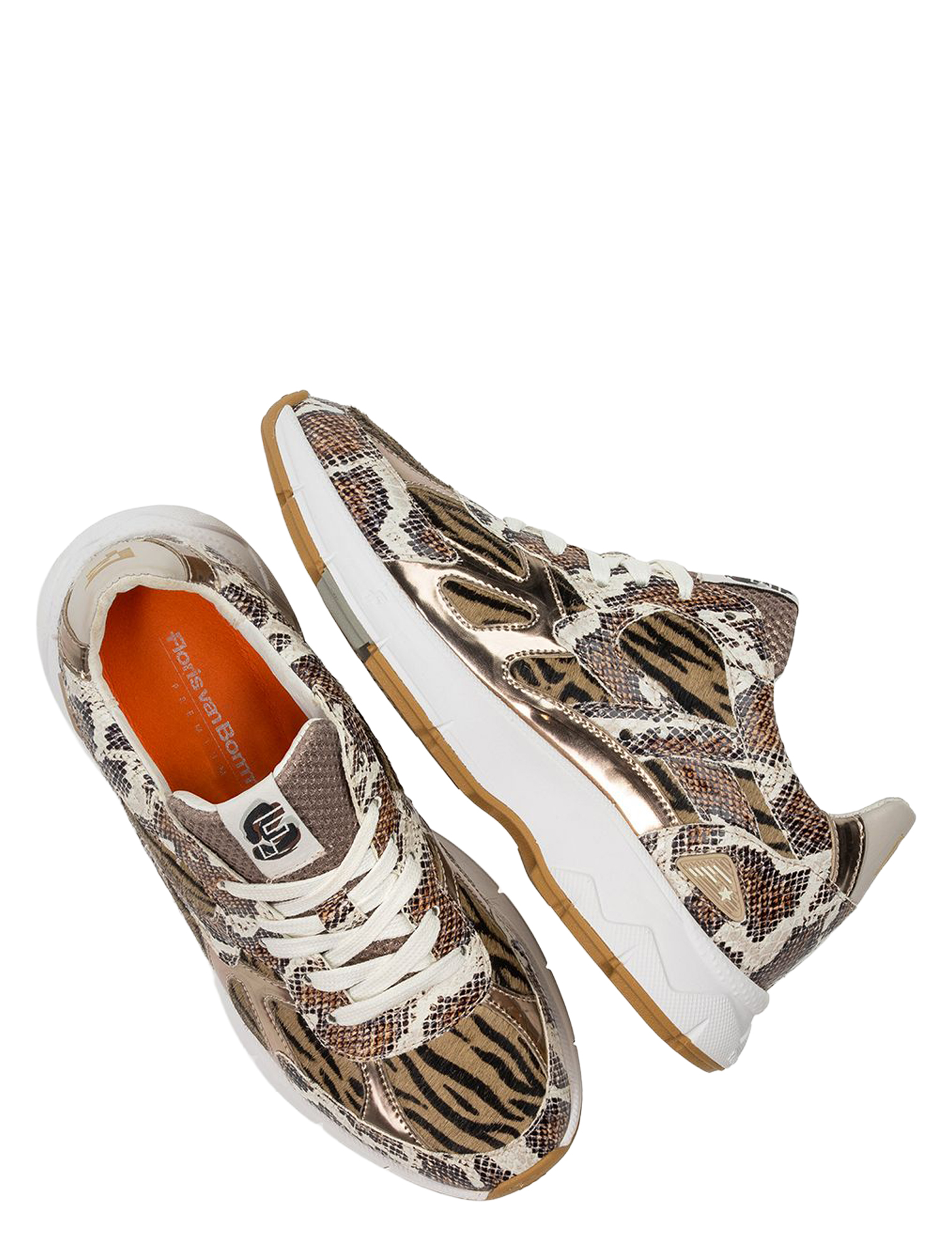 Floris van Bommel - Daysi 10167 07.00 Brown - Dames - Sneakers - Lage Sneakers - 51494_22_3