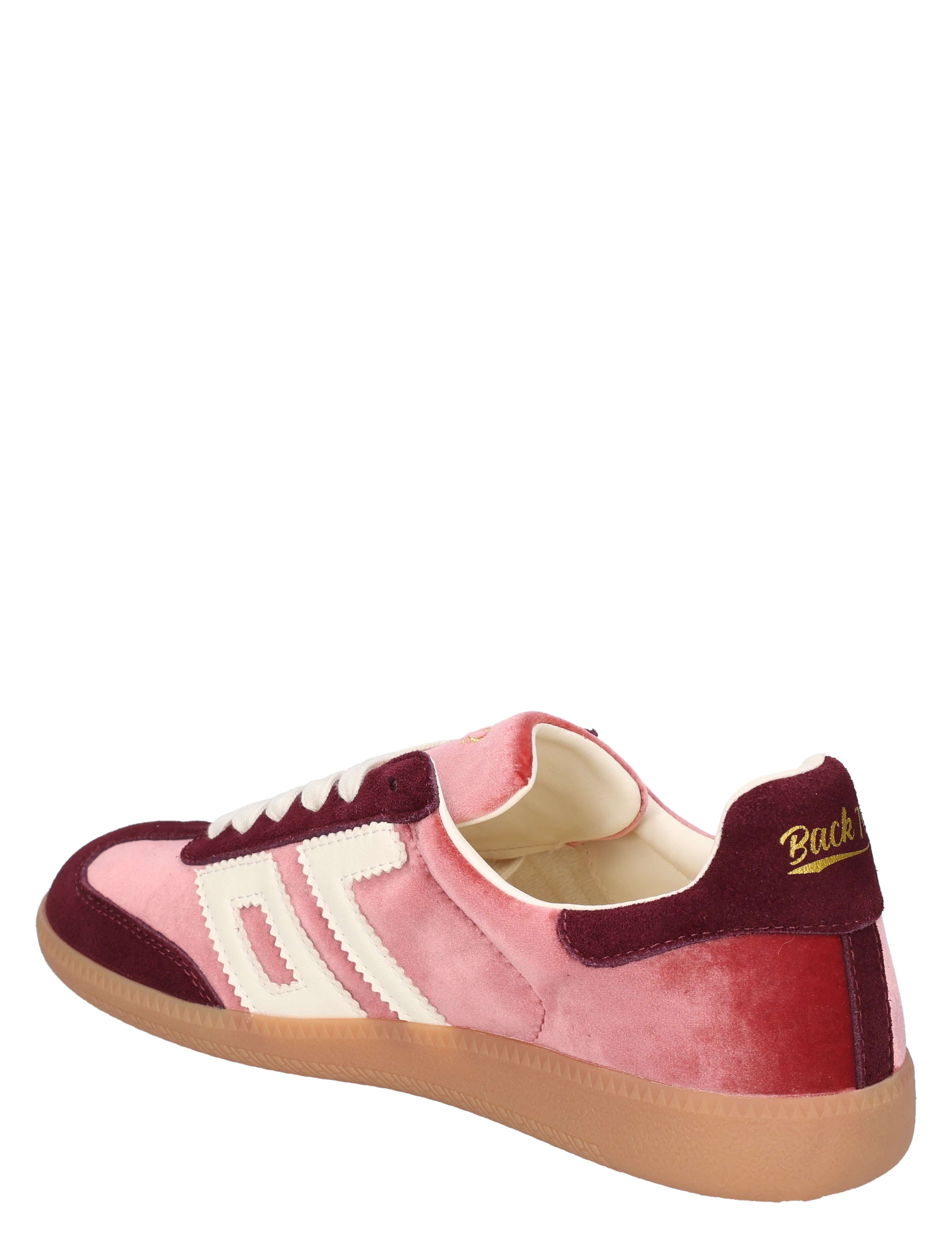 sneaker, pluche, roze, gum, ventileerbaar