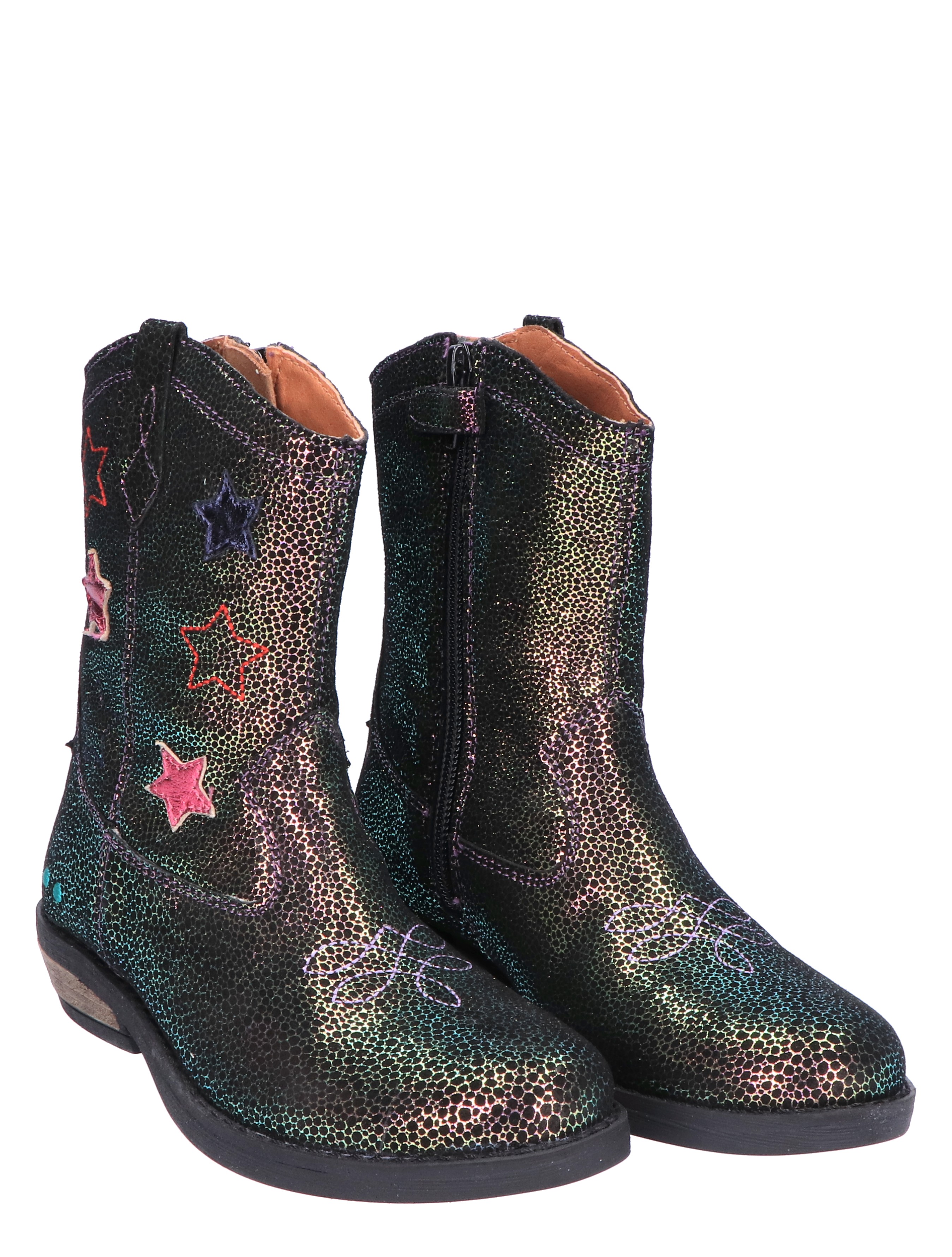 Bunnies - Roos Rodeo Spot Multi Color - Meisjes - Boots - Enkellaarsjes - 45729_59_5