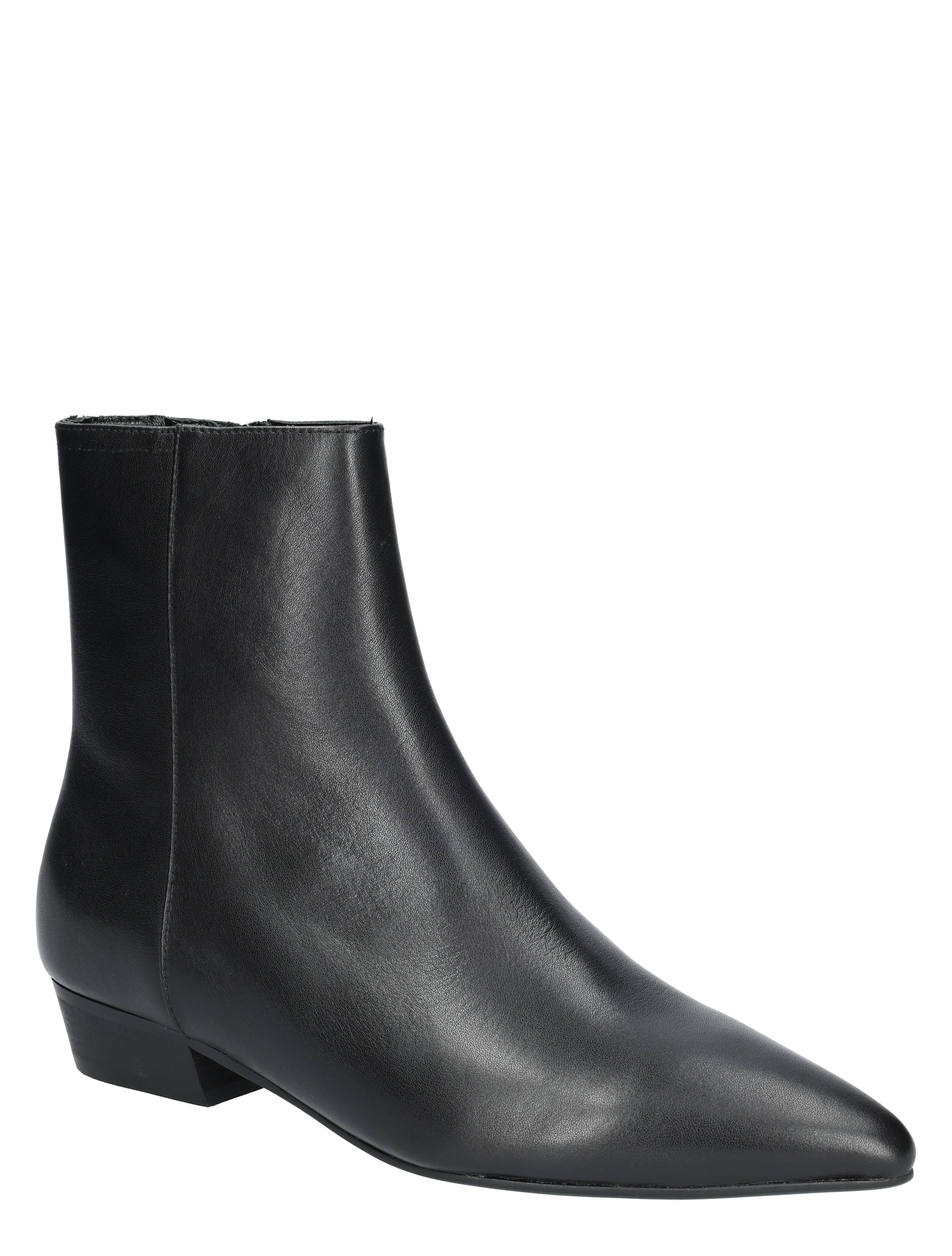 laars, boots, antraciet, leder, enkellaarsje