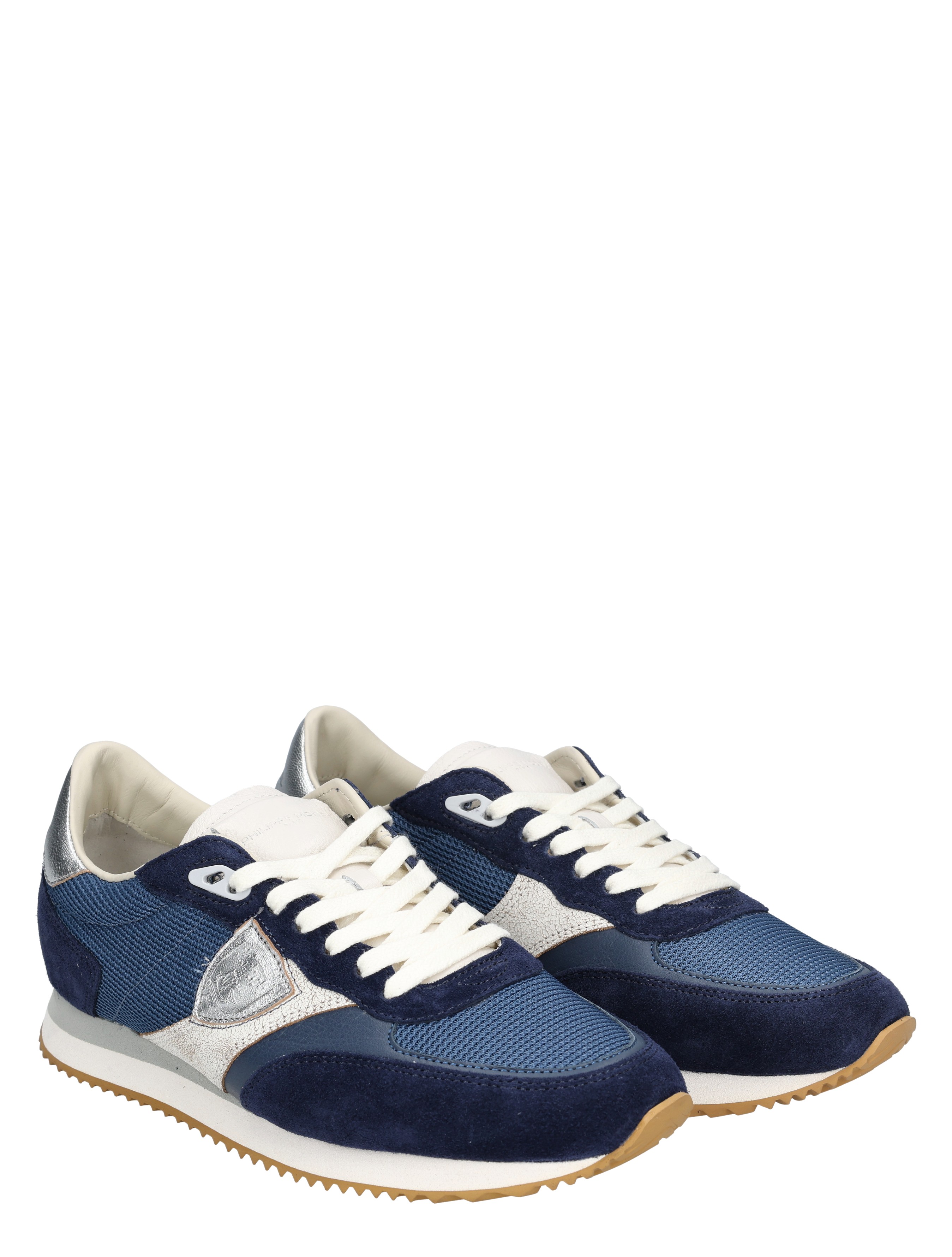 Philippe Model - BVLD Blville Low Woman W009 Mondial Blue Argent - Dames - Sneakers - Lage Sneakers - 49965_33_6