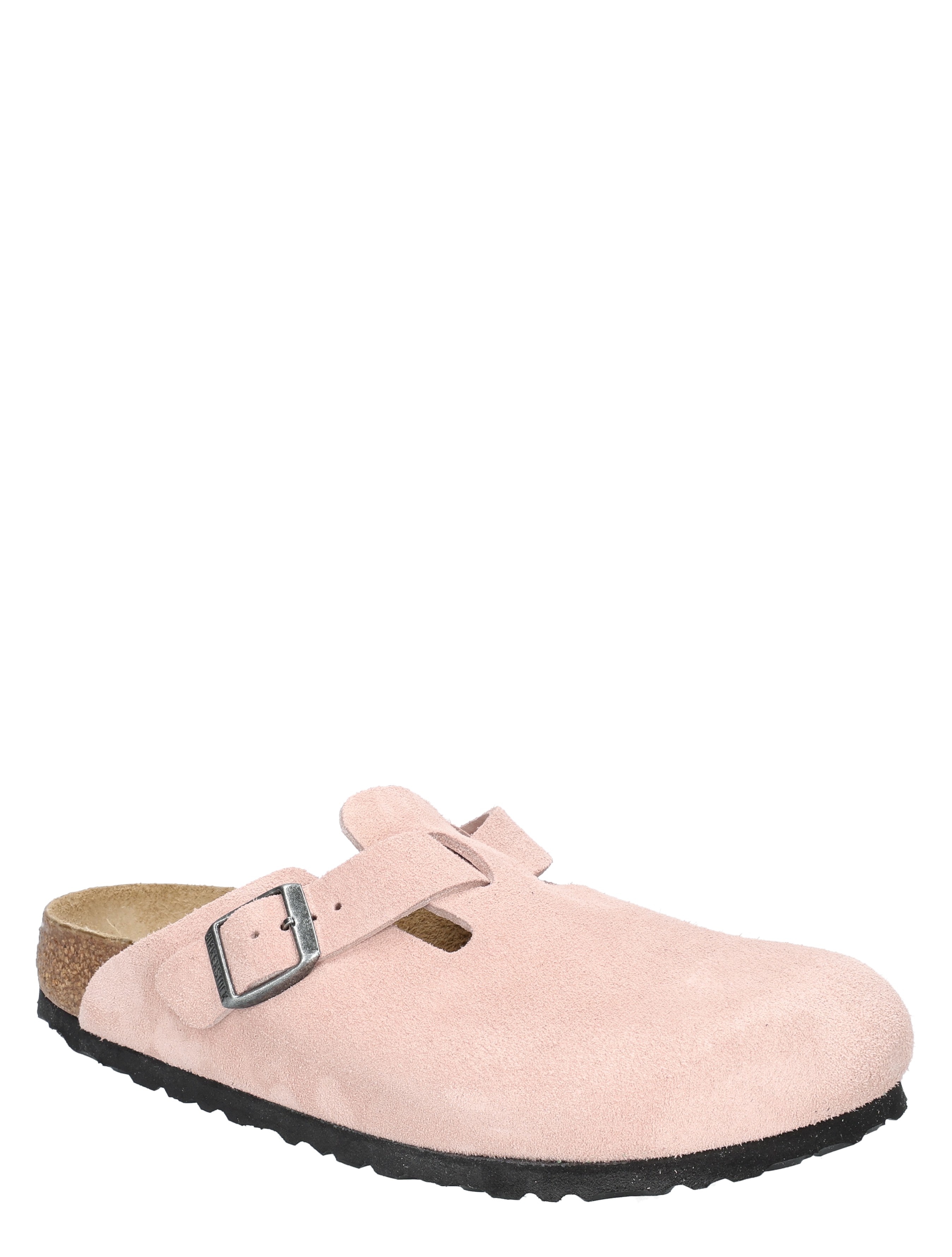 slipper, muilel, suede, rosé, sandal