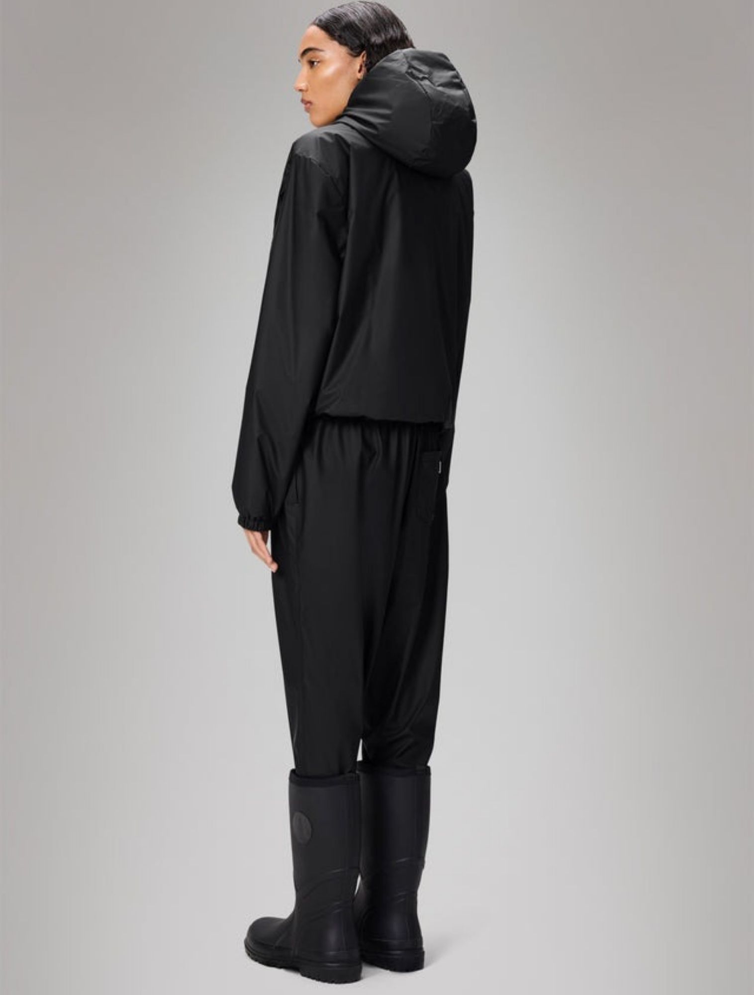 Rains - Lohja Short Insulated Jacket 01 Black - Dames - Jassen en Jacks - 48337_11_3