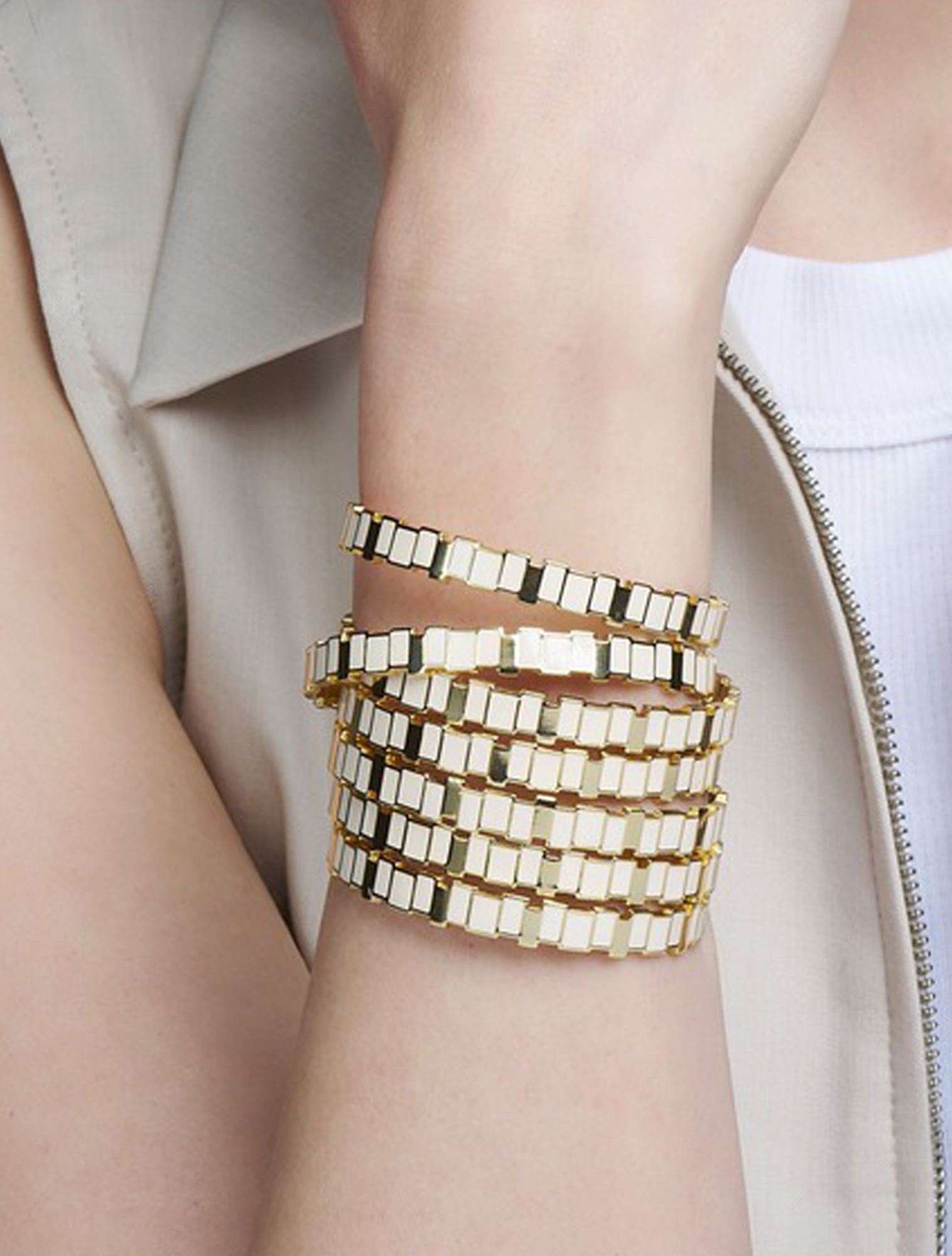 Bangle Up - Ines Multico Bangle 0.8 cm White Sand - Overige Accessoires - Dames - 50960_58_2