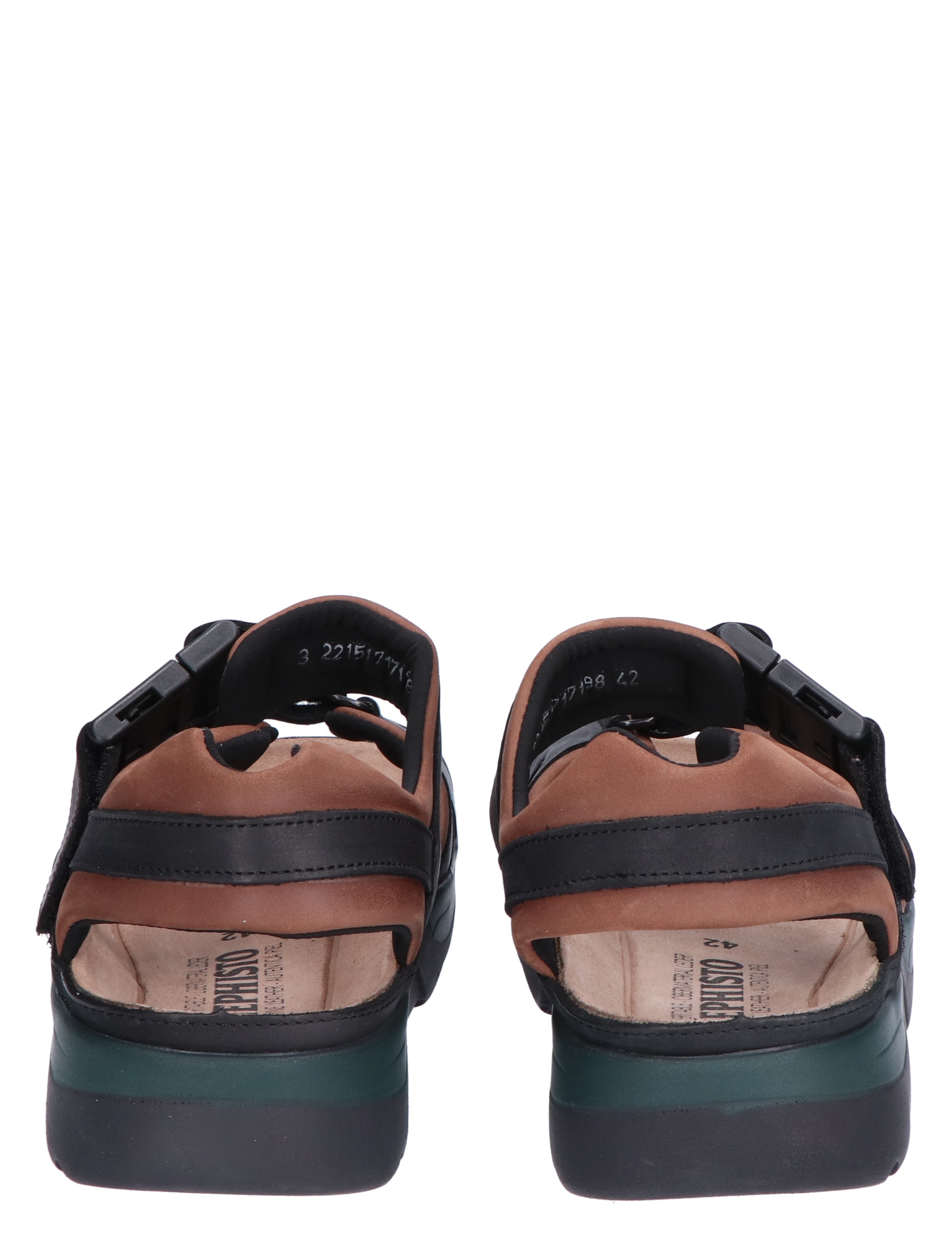 Mephisto - Shark Fit Dark Brown G-Wijdte - Heren - Sandalen - 10608_12_5