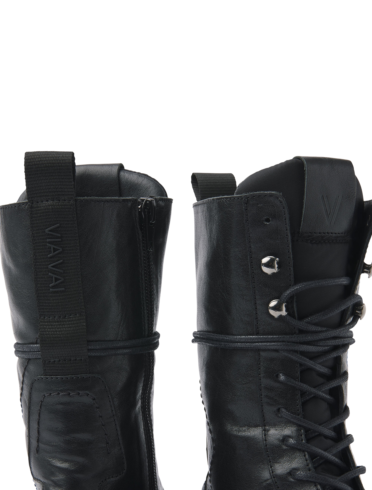 VIA VAI - 61099 Ziva Rave 01-900 Black - Dames - Boots - Biker Boots - 47759_11_5