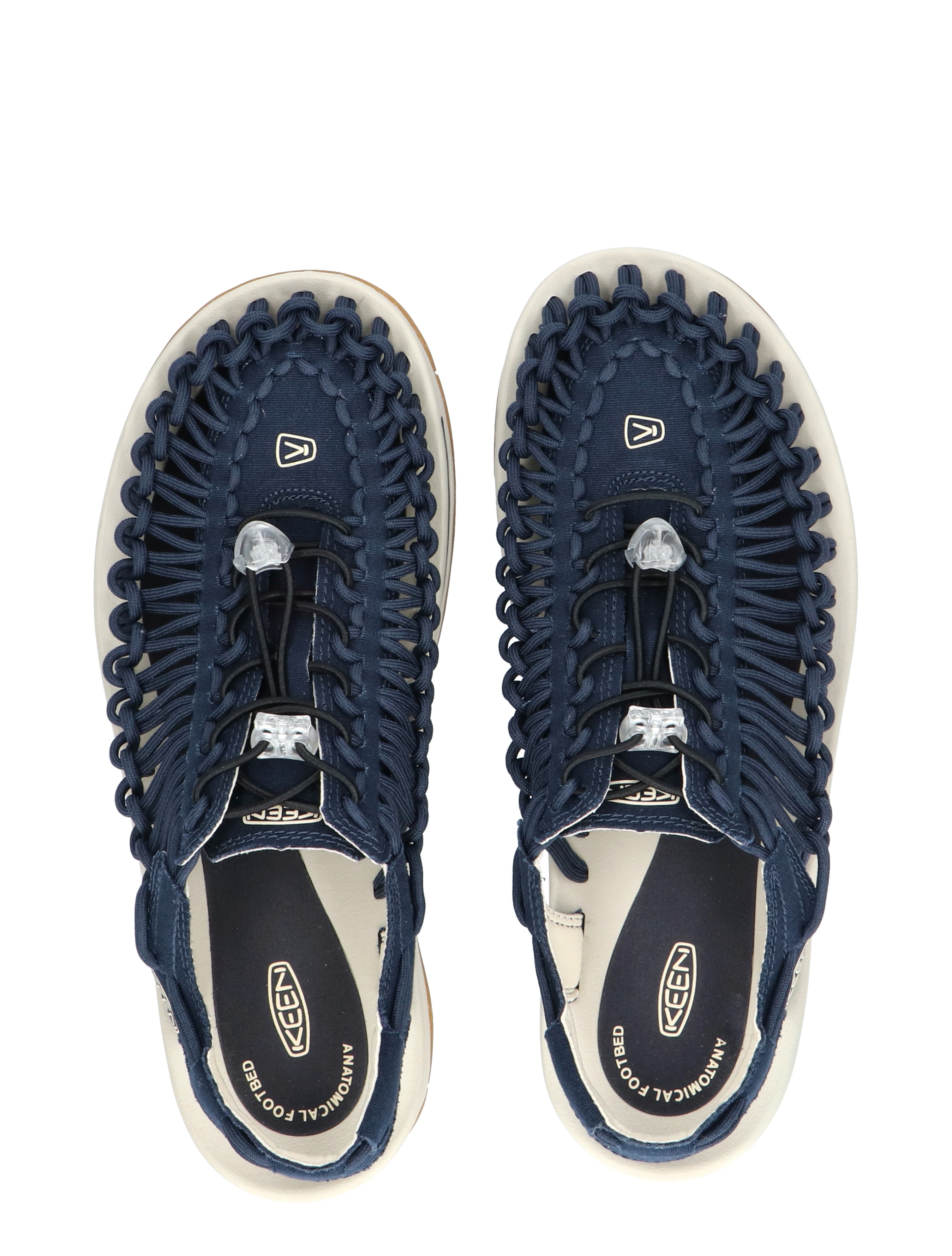 Keen Footwear - Uneek Canvas Open Air Sneaker Navy Birch - Heren - Sandalen - 44812_33_7