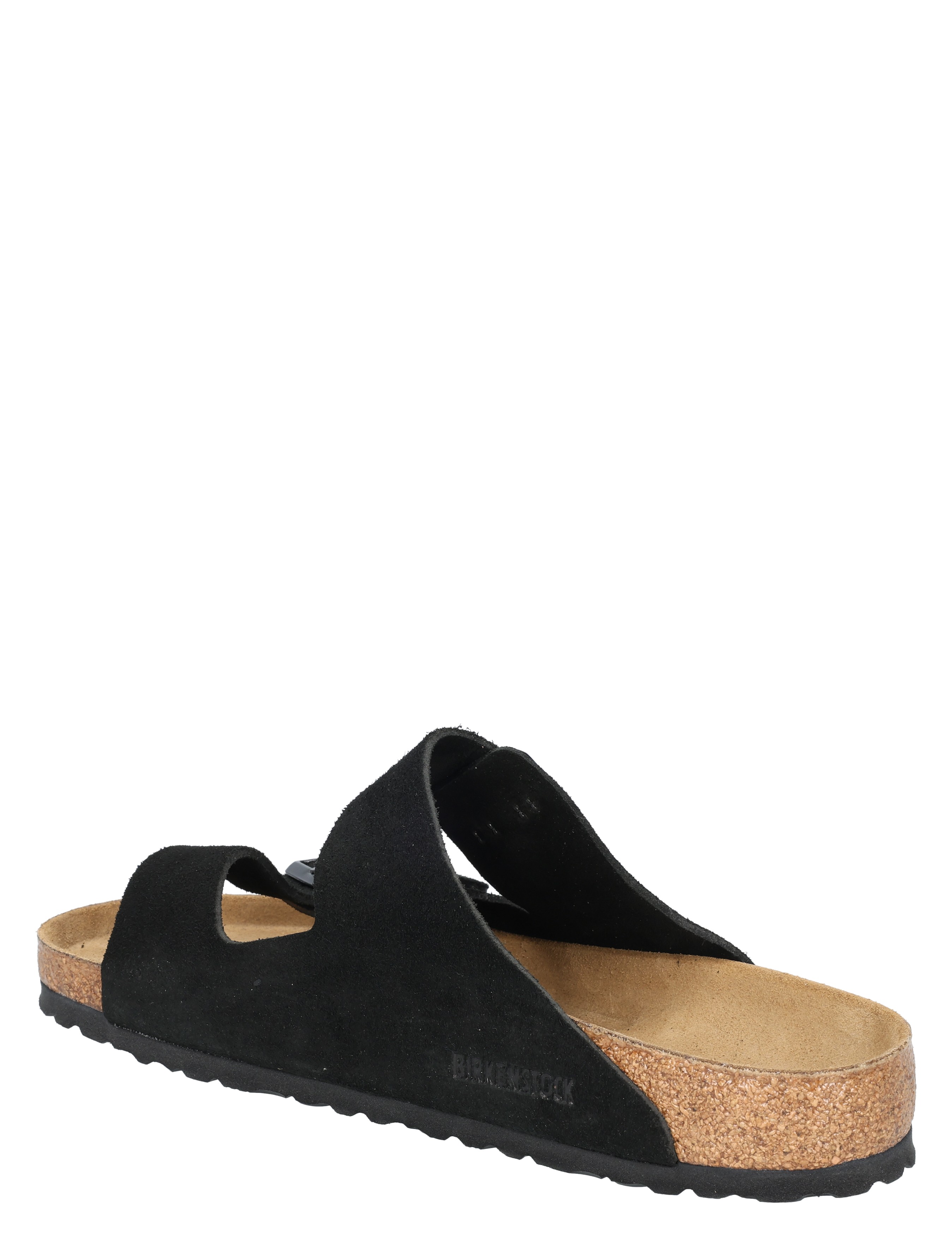 slipper, sandalen, zool, zwart, twee-band
