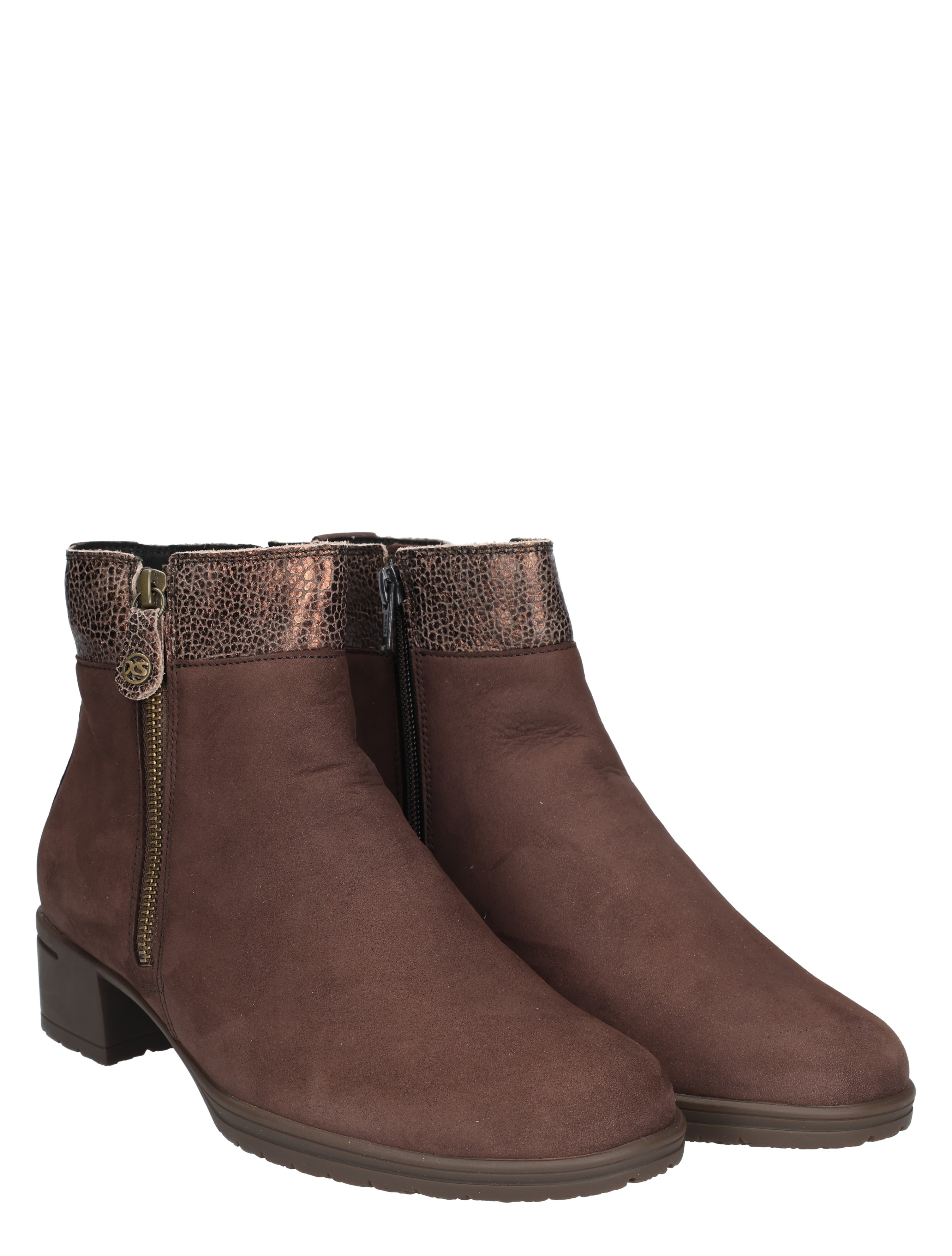 Hartjes - XS Hip Hop Boot Dark Brown H-Wijdte - Dames - Boots - Enkellaarsjes - 48893_22_5