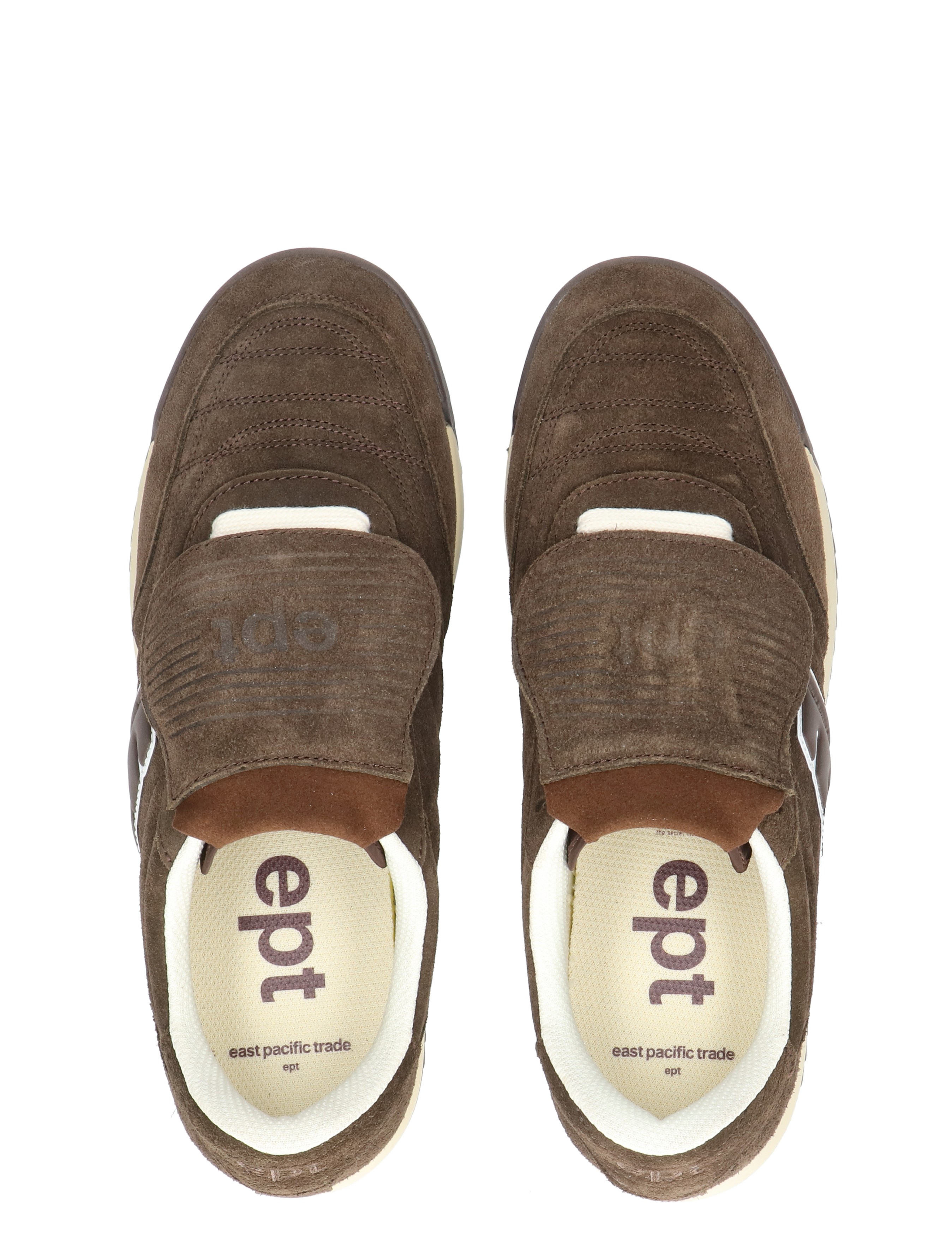 sneakers, slip-on, brown, suede, foam sole
